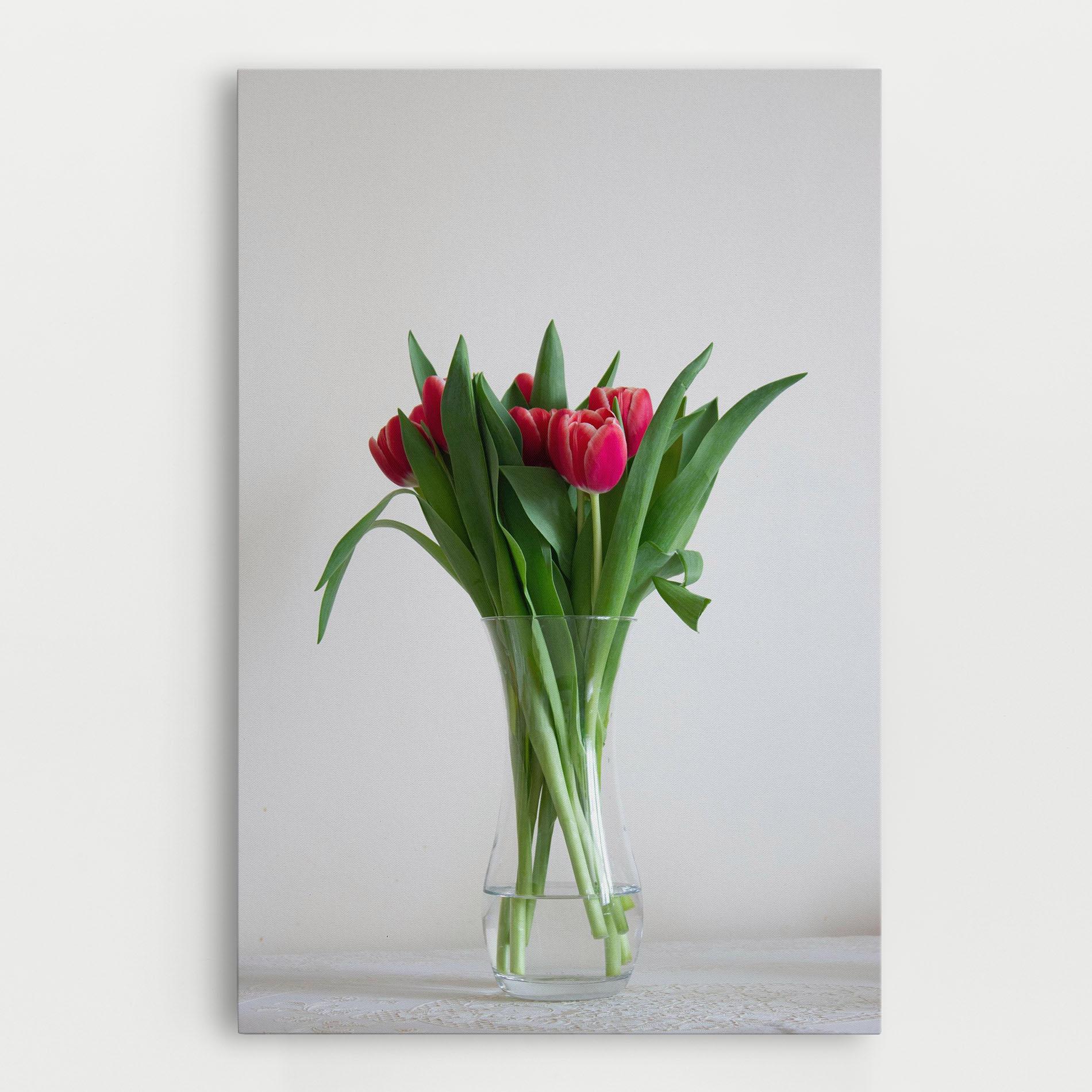 Tablou Canvas Pretty Tulips Vase mockup 0