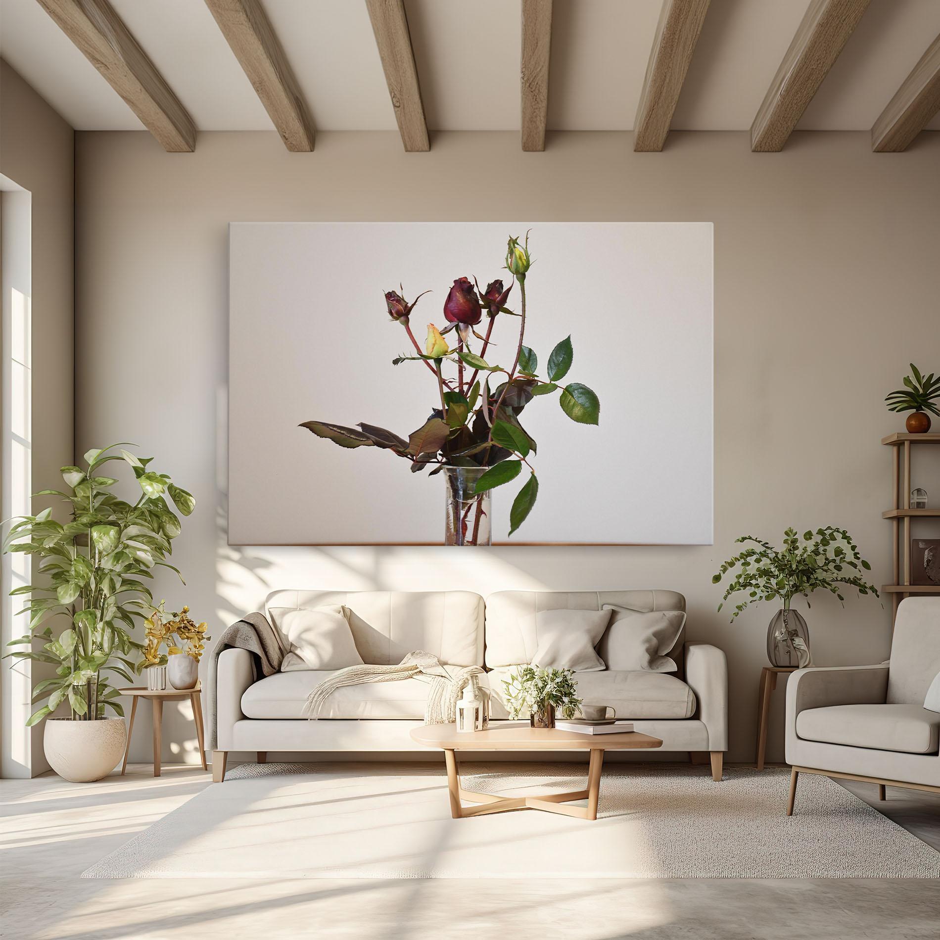 Tablou Canvas Roses Vase mockup 6