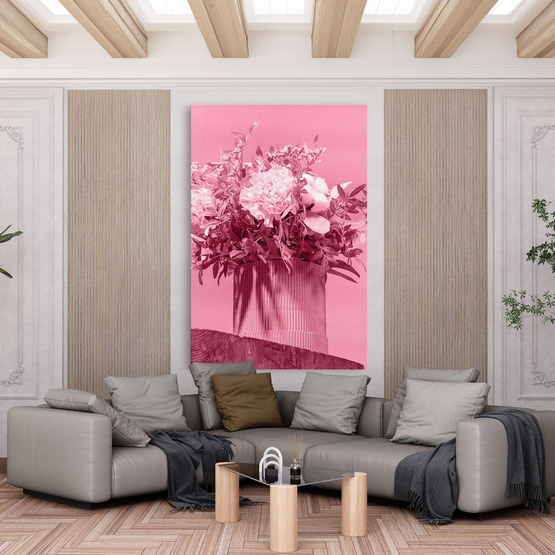 Tablou Canvas Pink Light Vase mockup 6