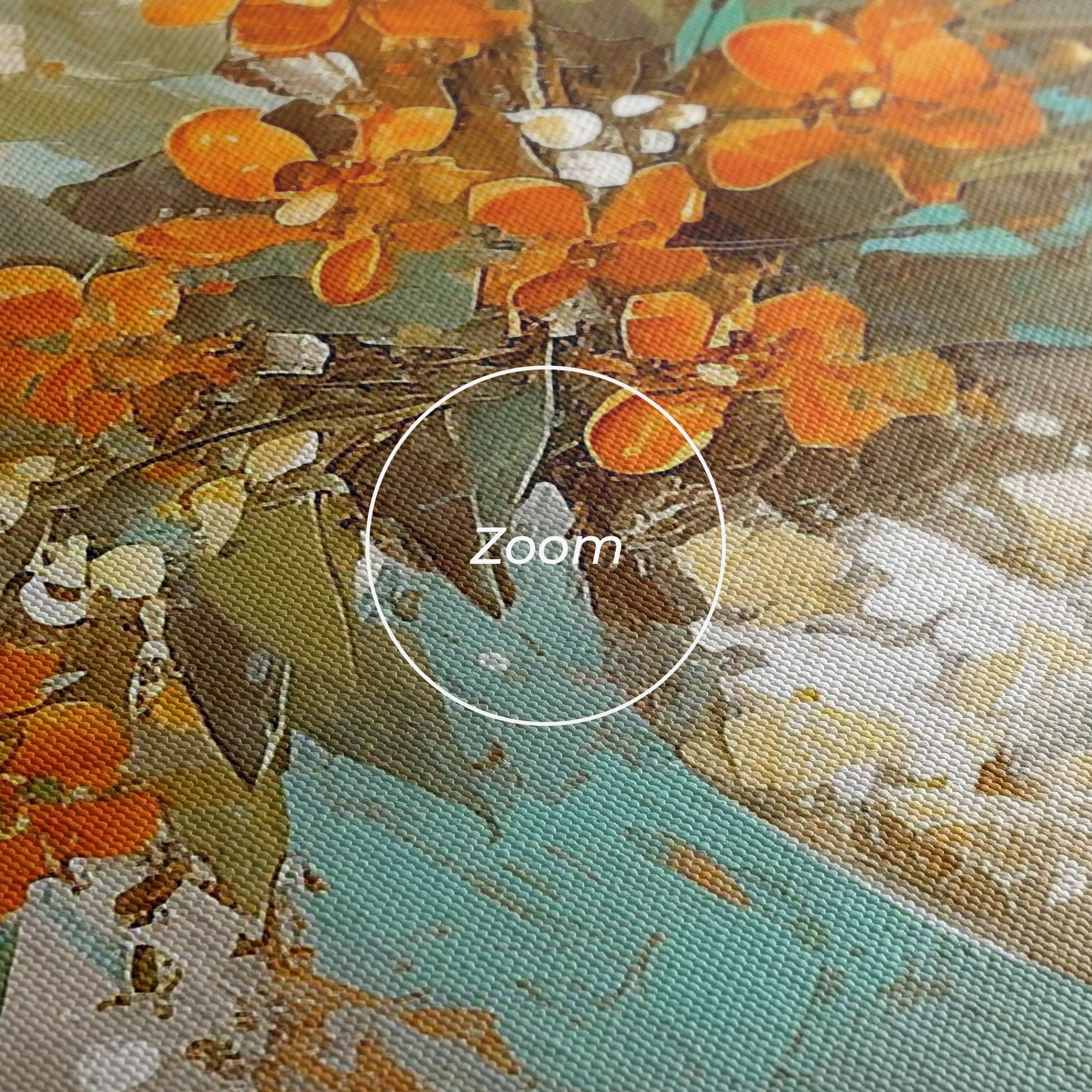 Tablou Canvas Grey Vase Orange mockup 3