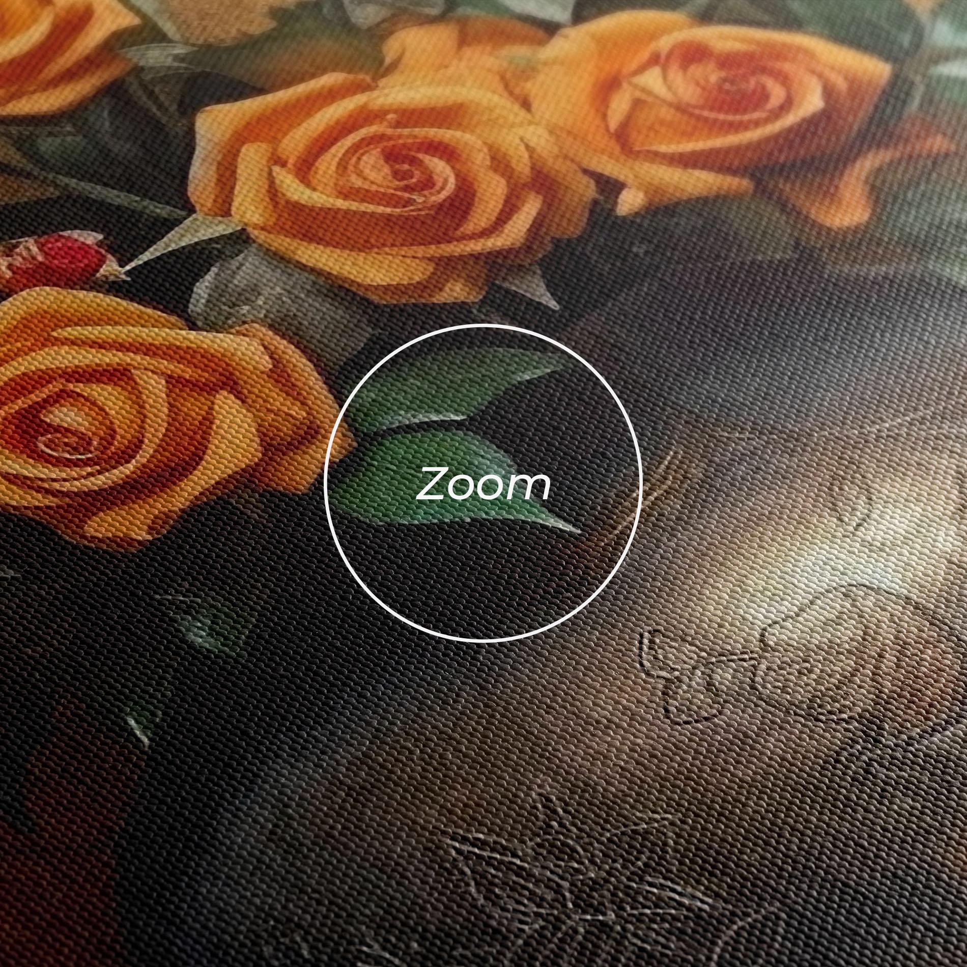 Tablou Canvas Orange Vintage Vase mockup 3