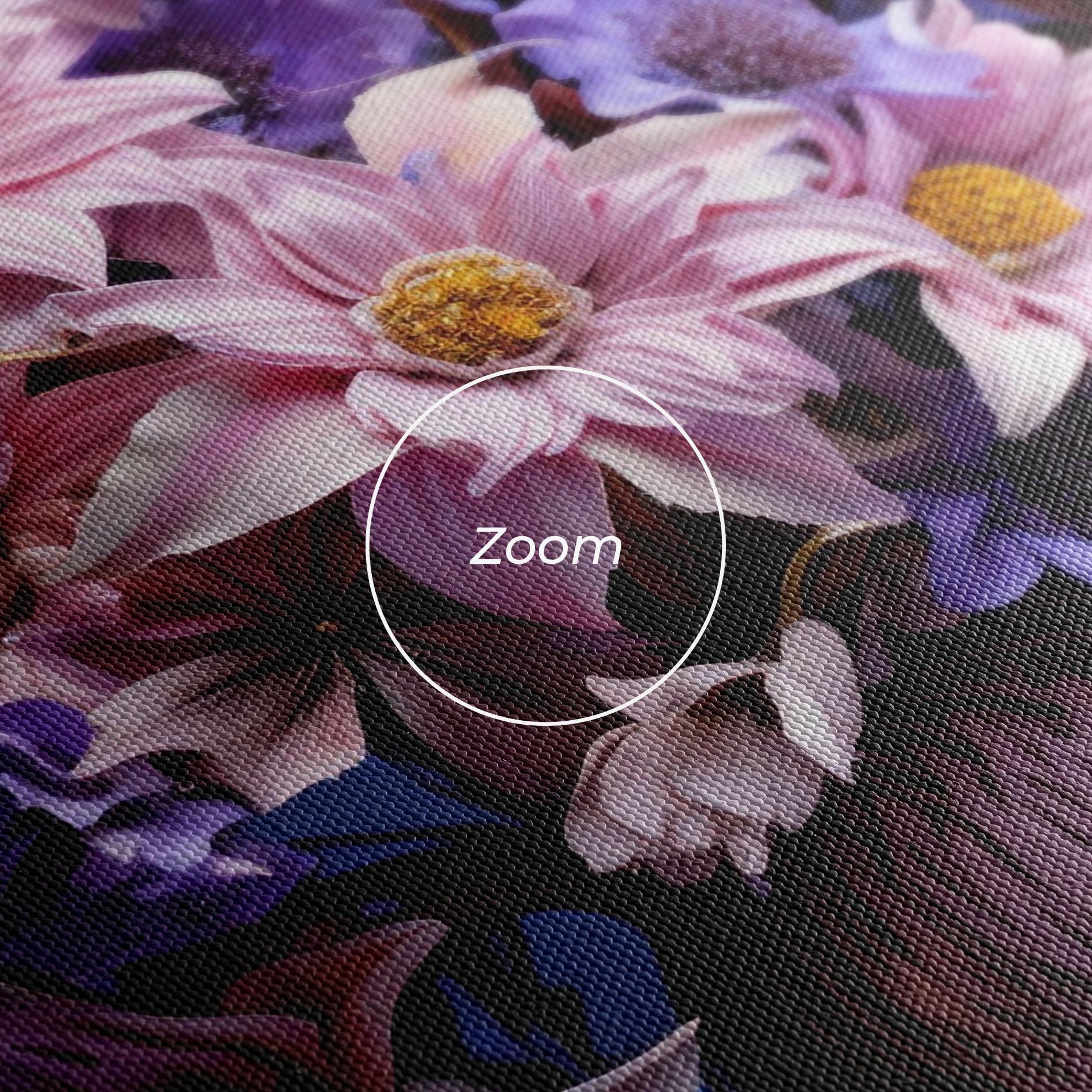 Tablou Canvas Purple Vase Flowers mockup 3