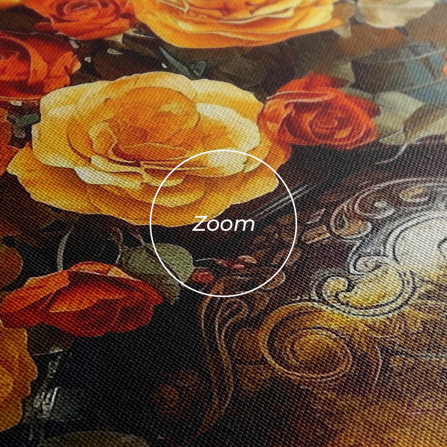 Tablou Canvas Red Orange Flower Vase mockup 3