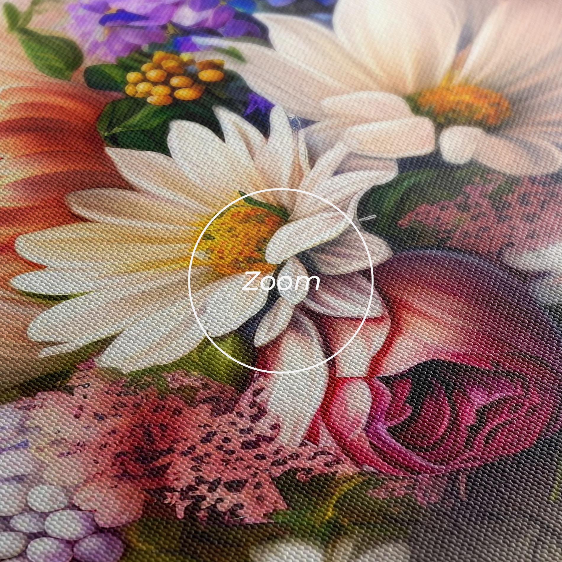 Tablou Canvas Vecteezy_ai Generated Bouquet Of Fresh Spring Flowers On Light_23373362_865 mockup 3