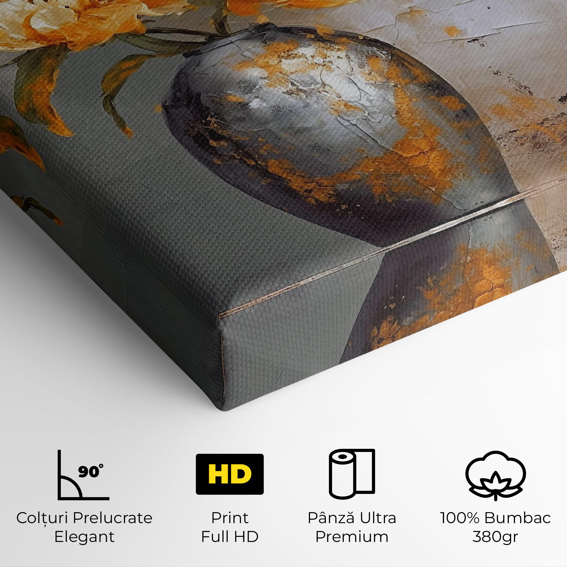 Tablou Canvas Grey Painting Vase mockup 4