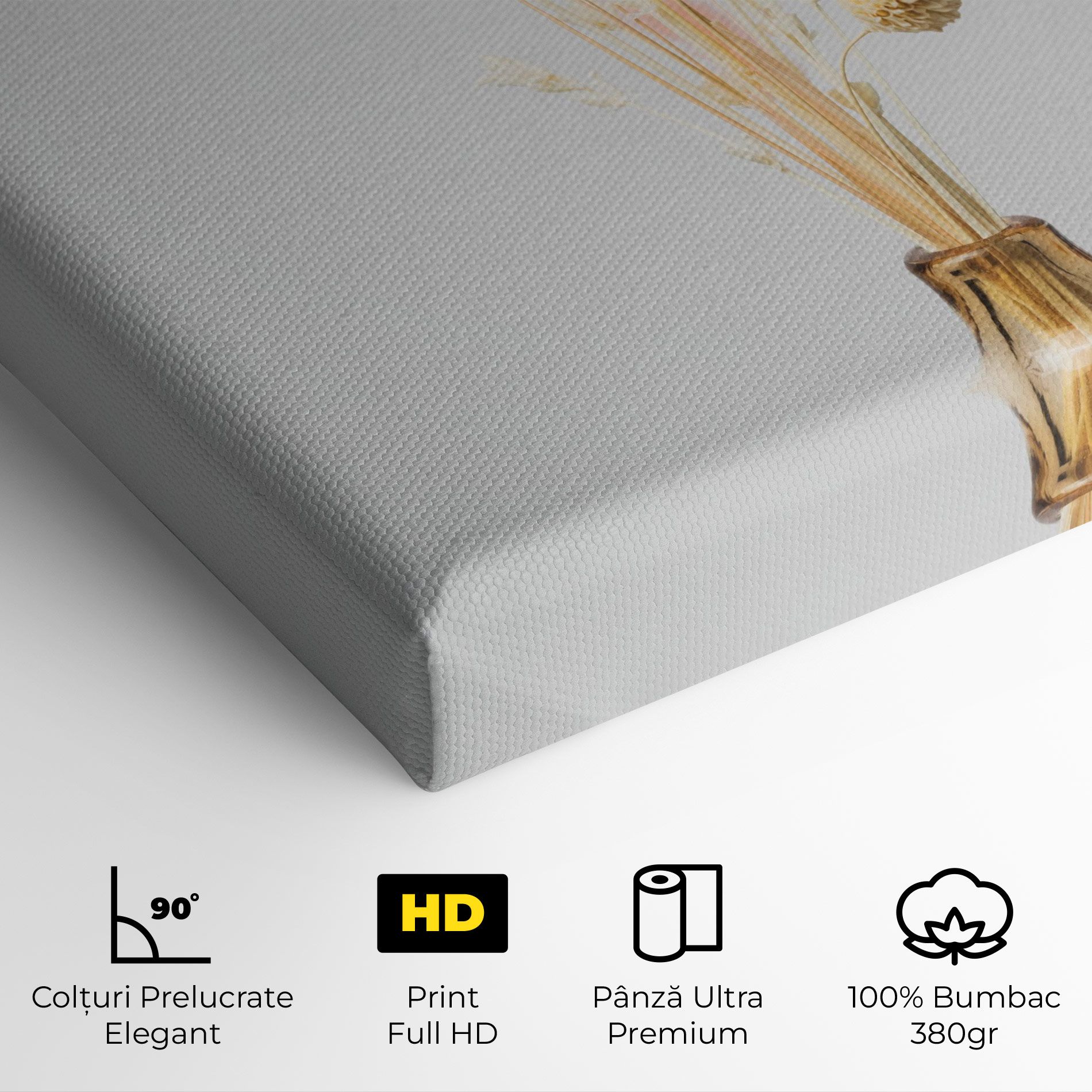 Pink Cream Flower Vase mockup 4