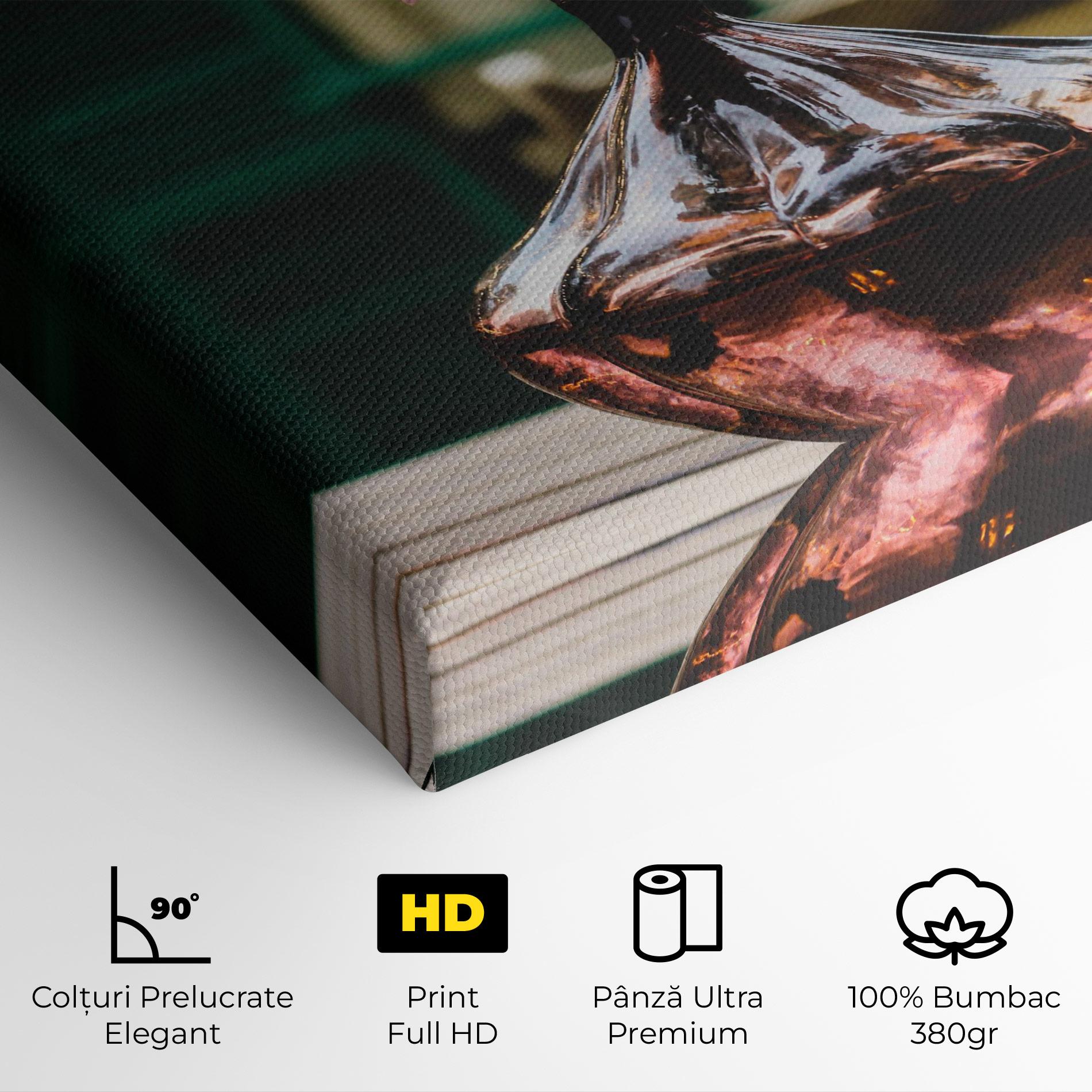 Tablou Canvas Pink Vase Flower mockup 4