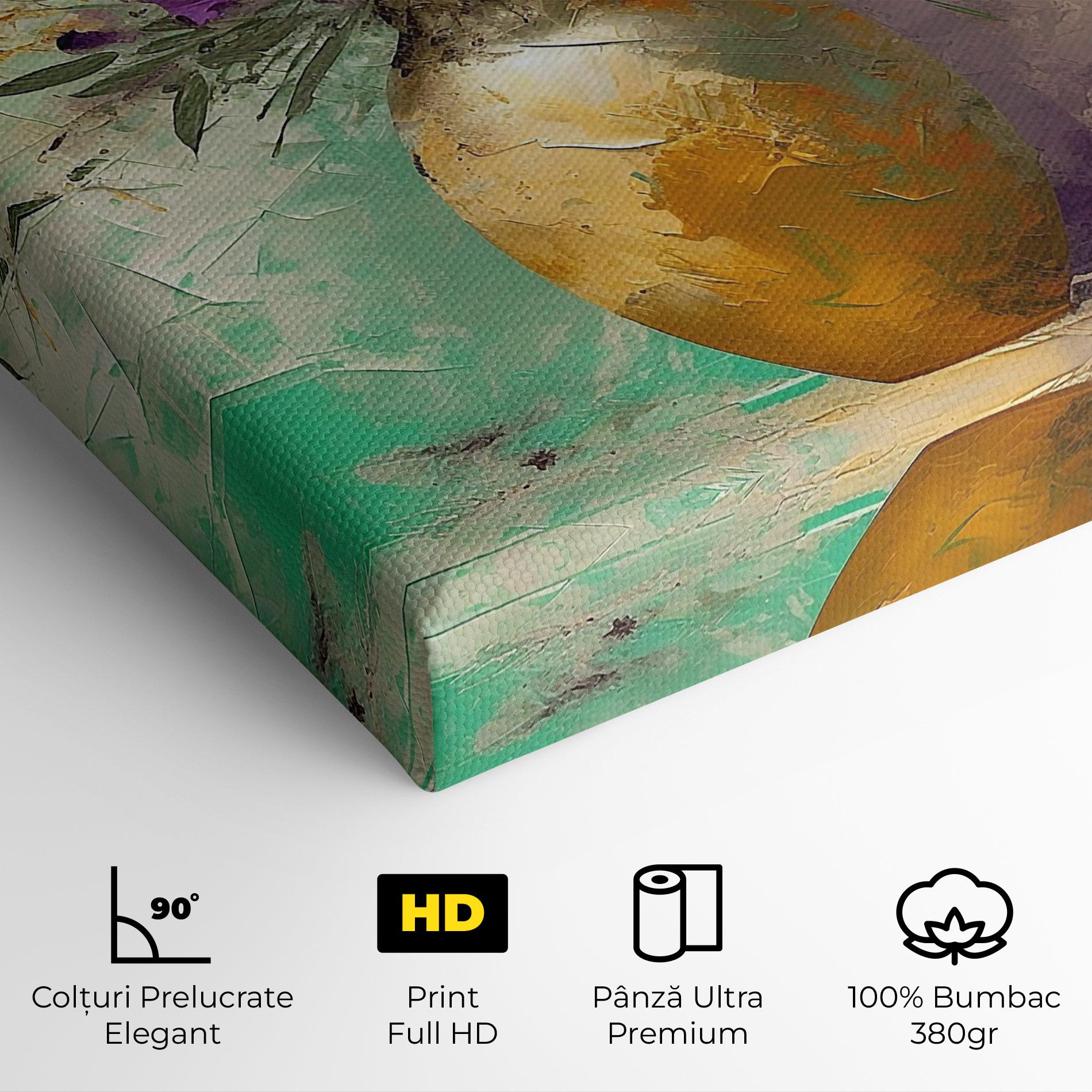 Tablou Canvas Purple Orange Plant Vase mockup 4