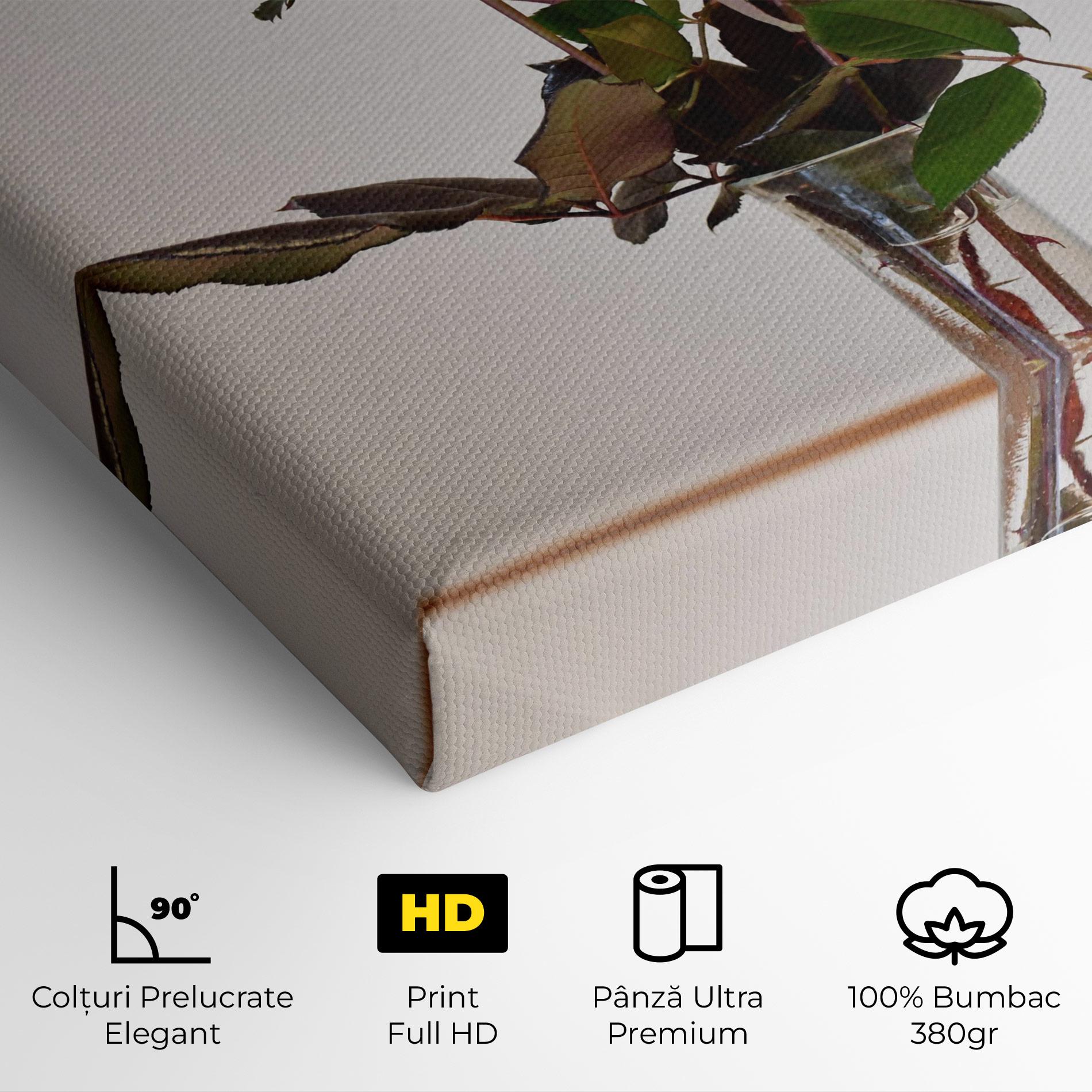 Tablou Canvas Roses Vase mockup 4
