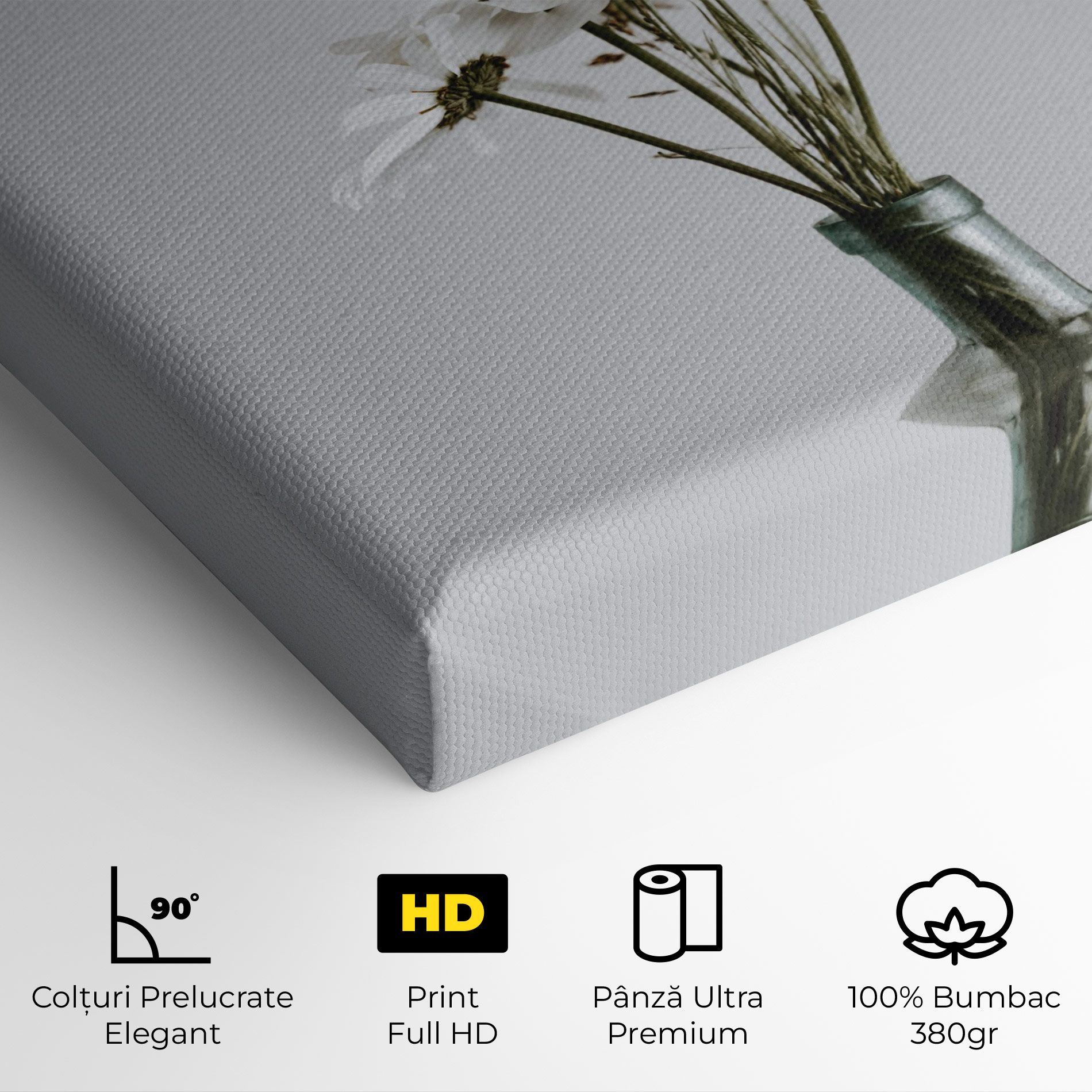 White Flower Vase mockup 4