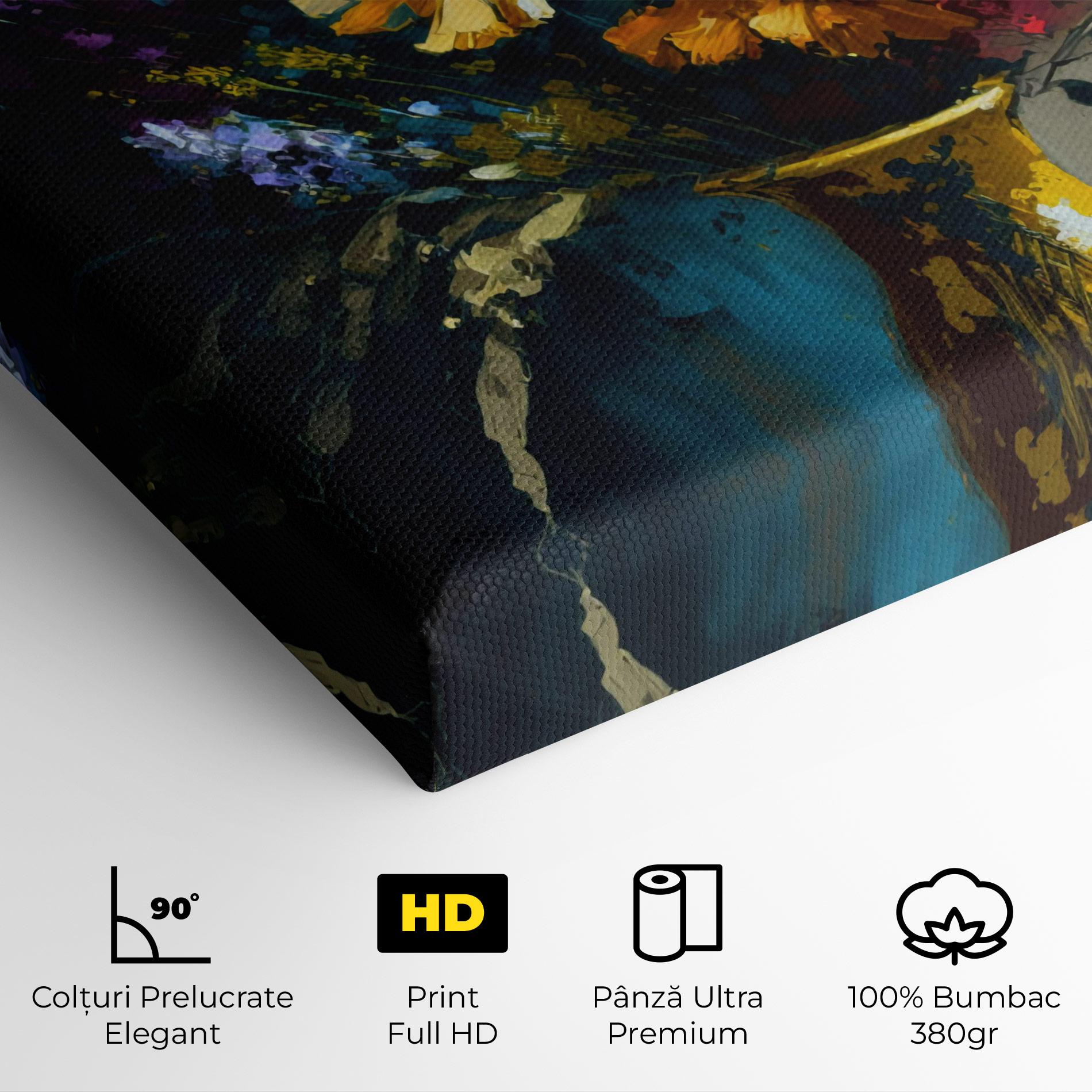 Tablou Canvas Yellow Art Vase mockup 4
