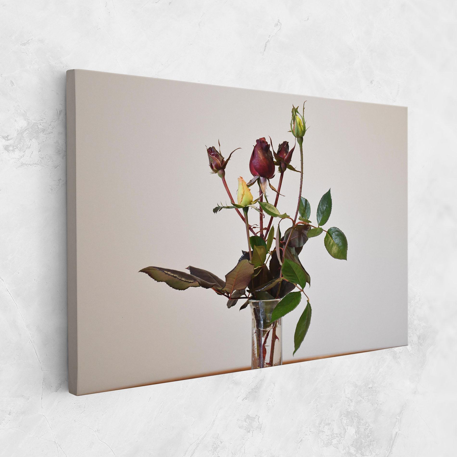 Tablou Canvas Roses Vase mockup 1