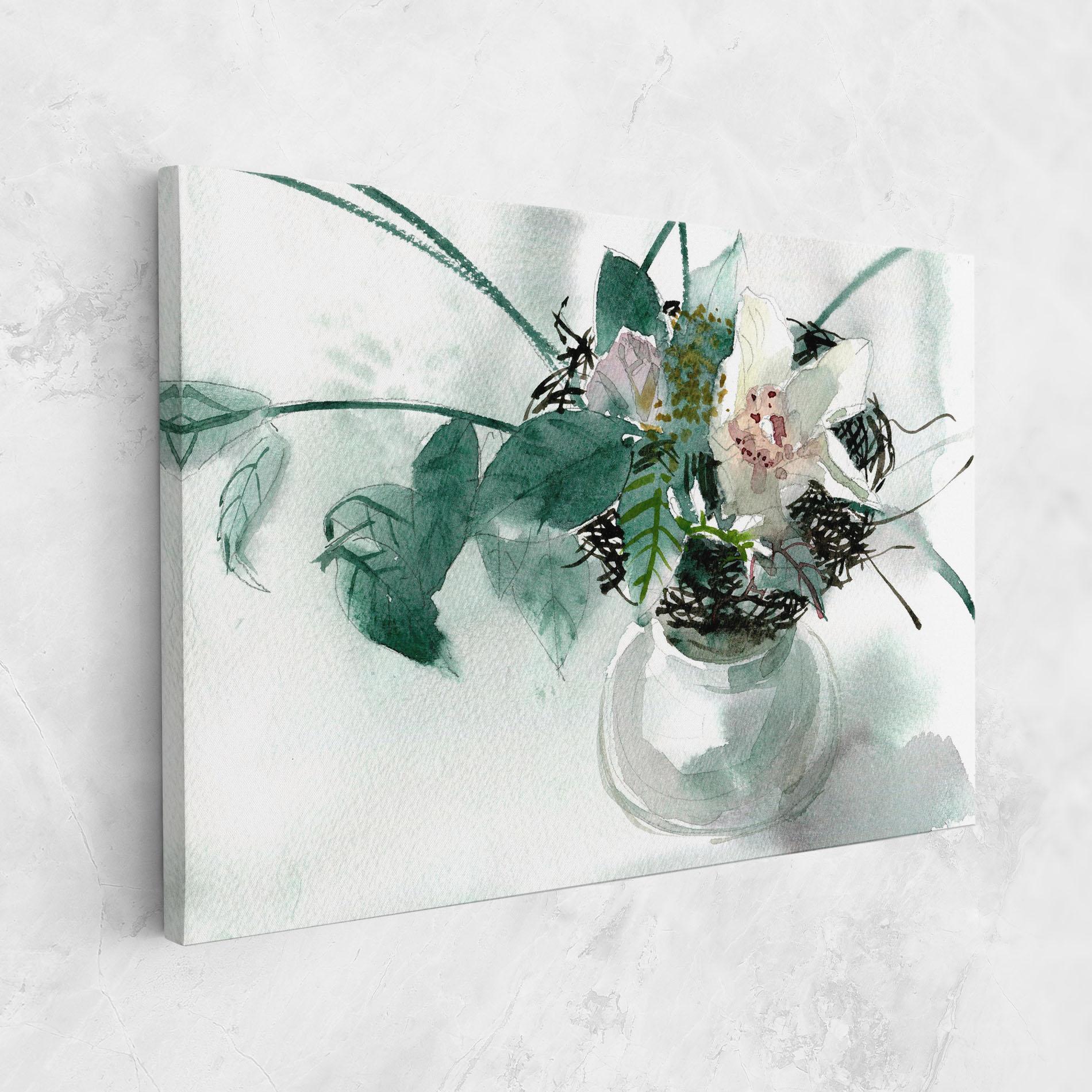 Tablou Canvas White Flower Vase mockup 1