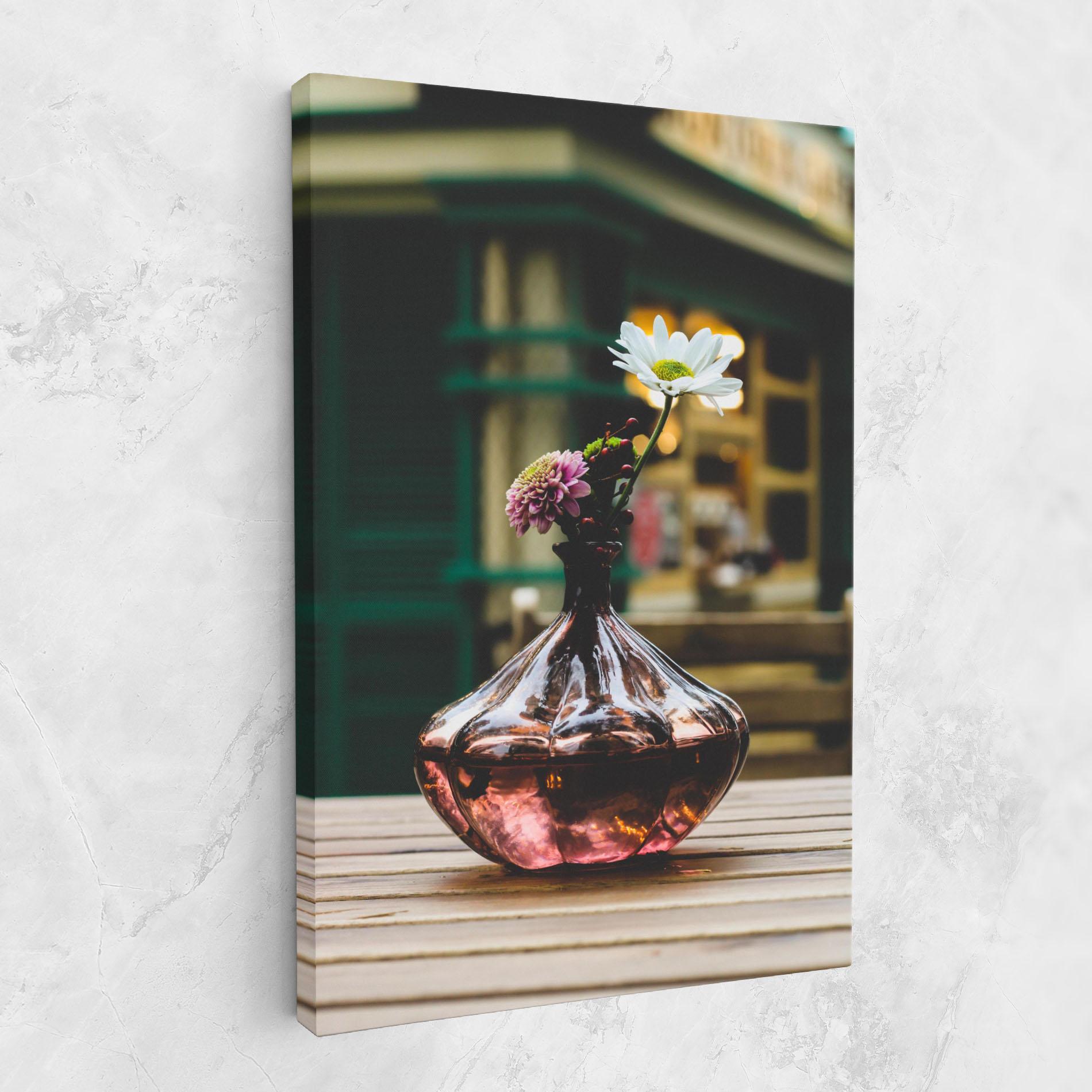 Tablou Canvas Pink Vase Flower mockup 1
