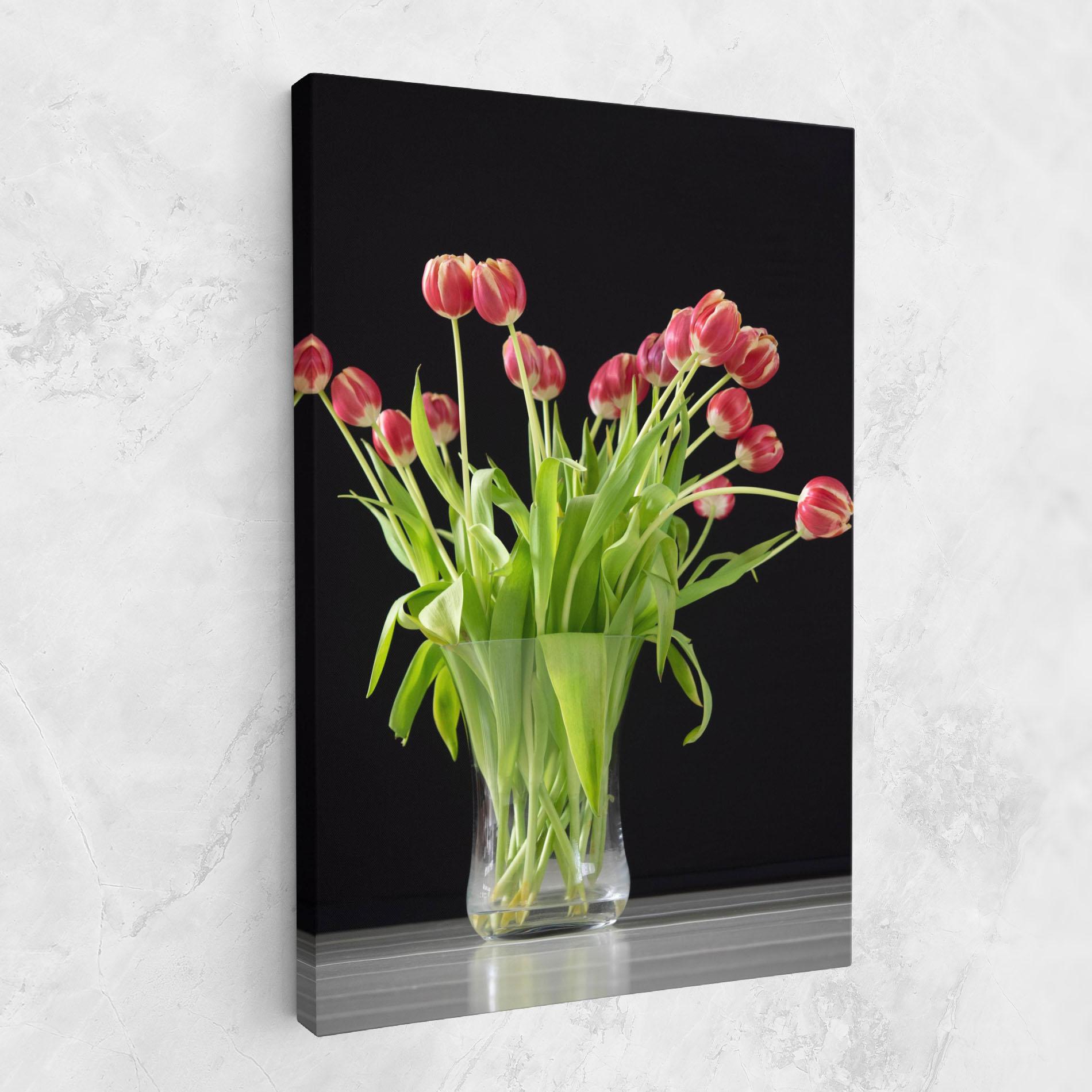 Tablou Canvas Tiny Tulips Vase mockup 1