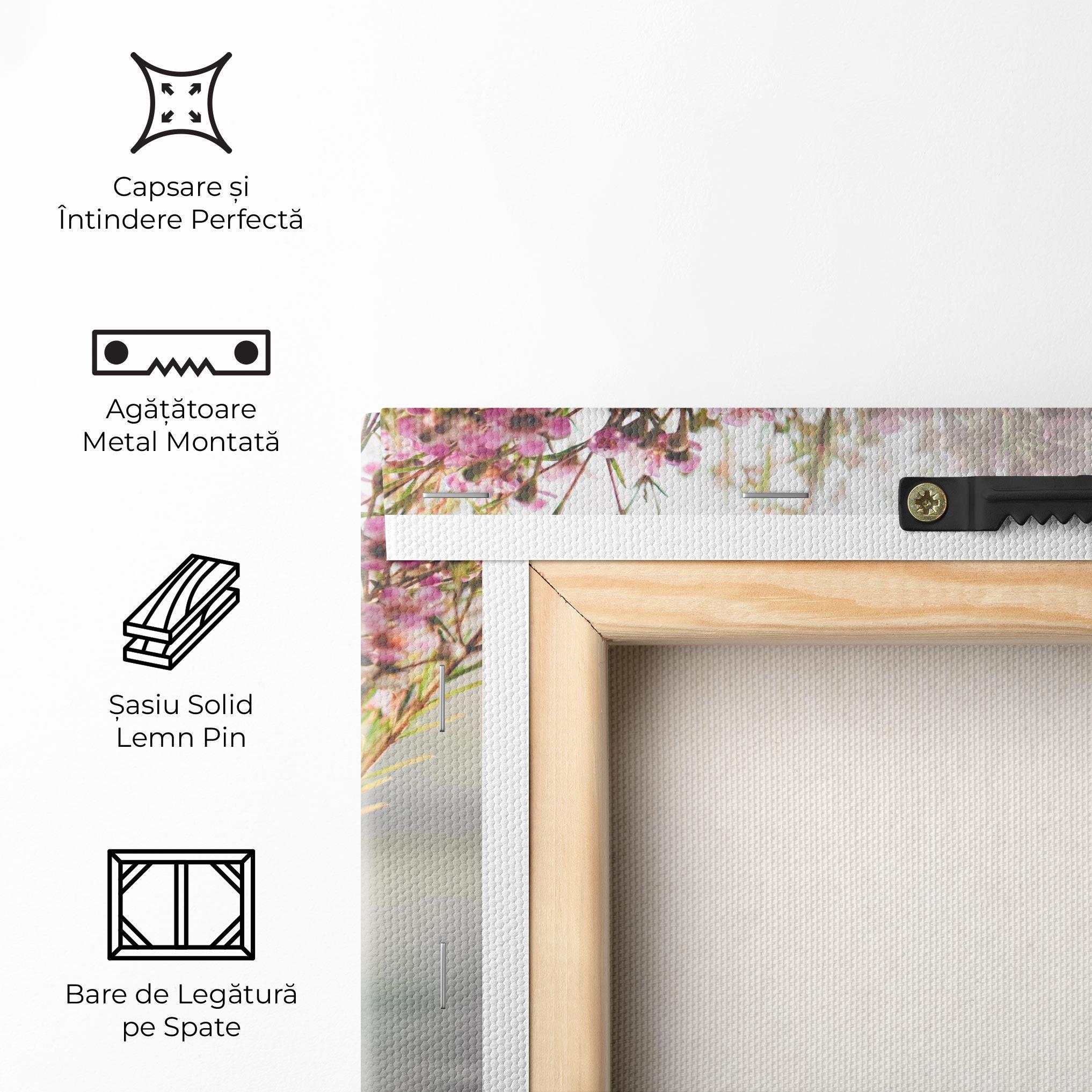 Tablou Canvas Field Flowers Vase mockup 5