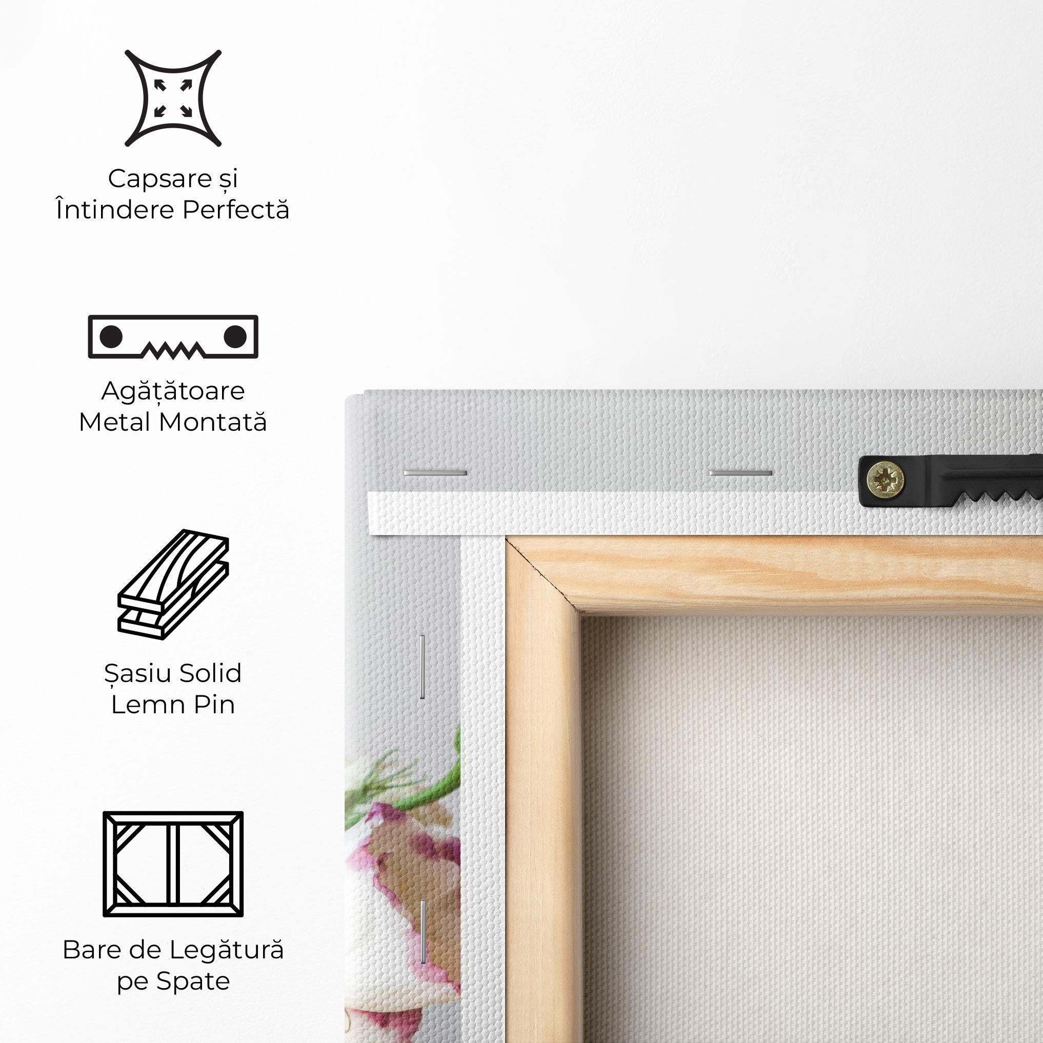 Tablou Canvas Flowers In Vase mockup 5