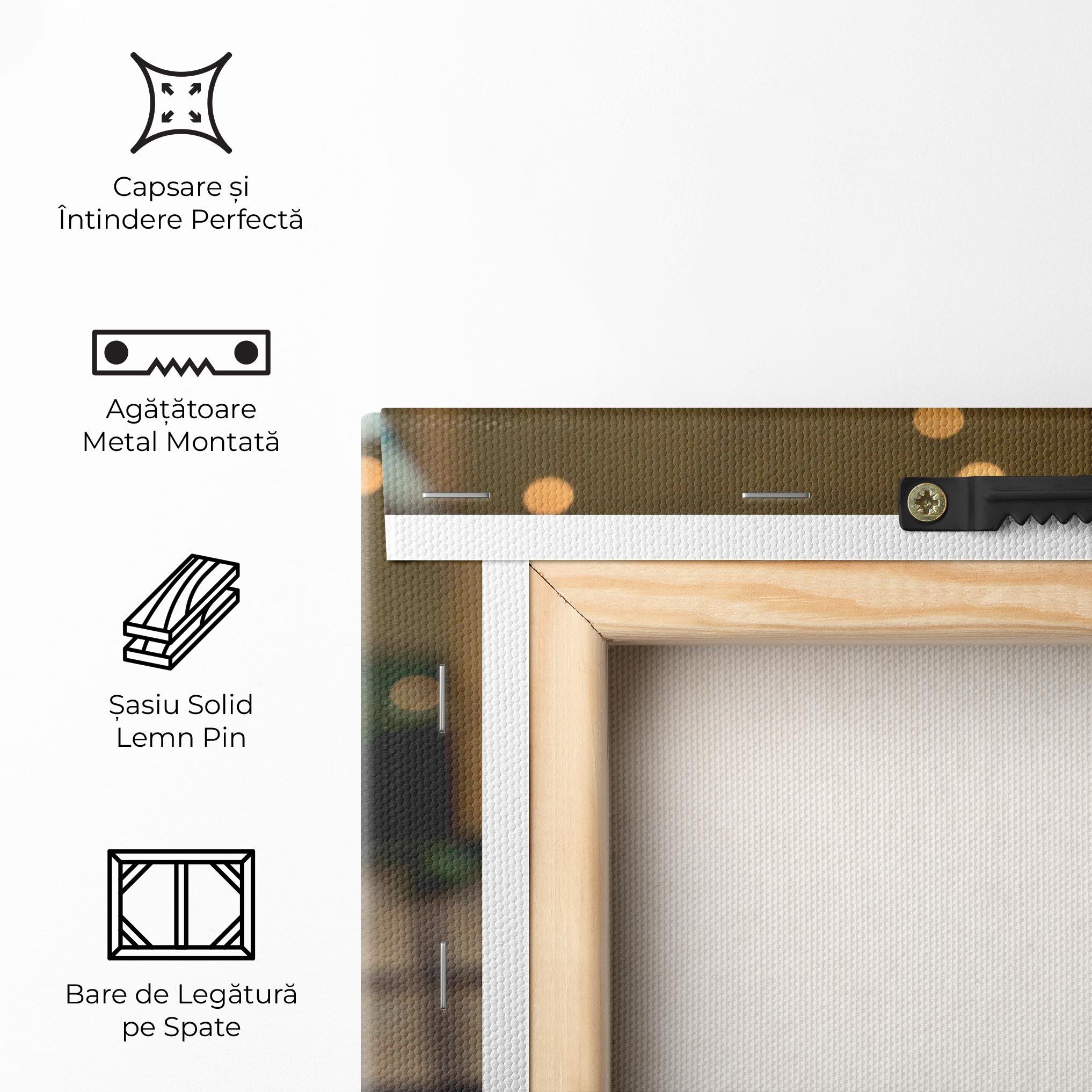 Tablou Canvas Orange Flowers Vase mockup 5