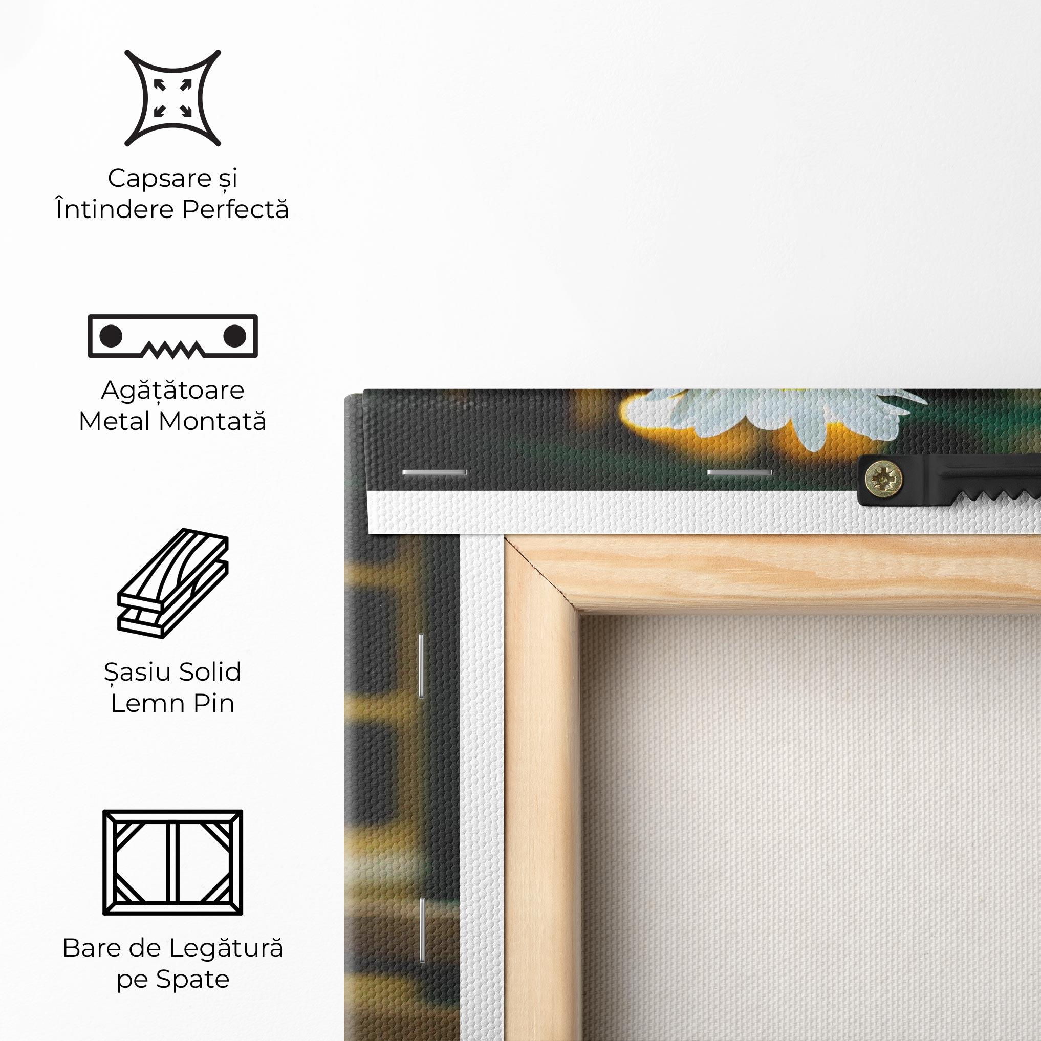 Tablou Canvas Pink Vase Flower mockup 5