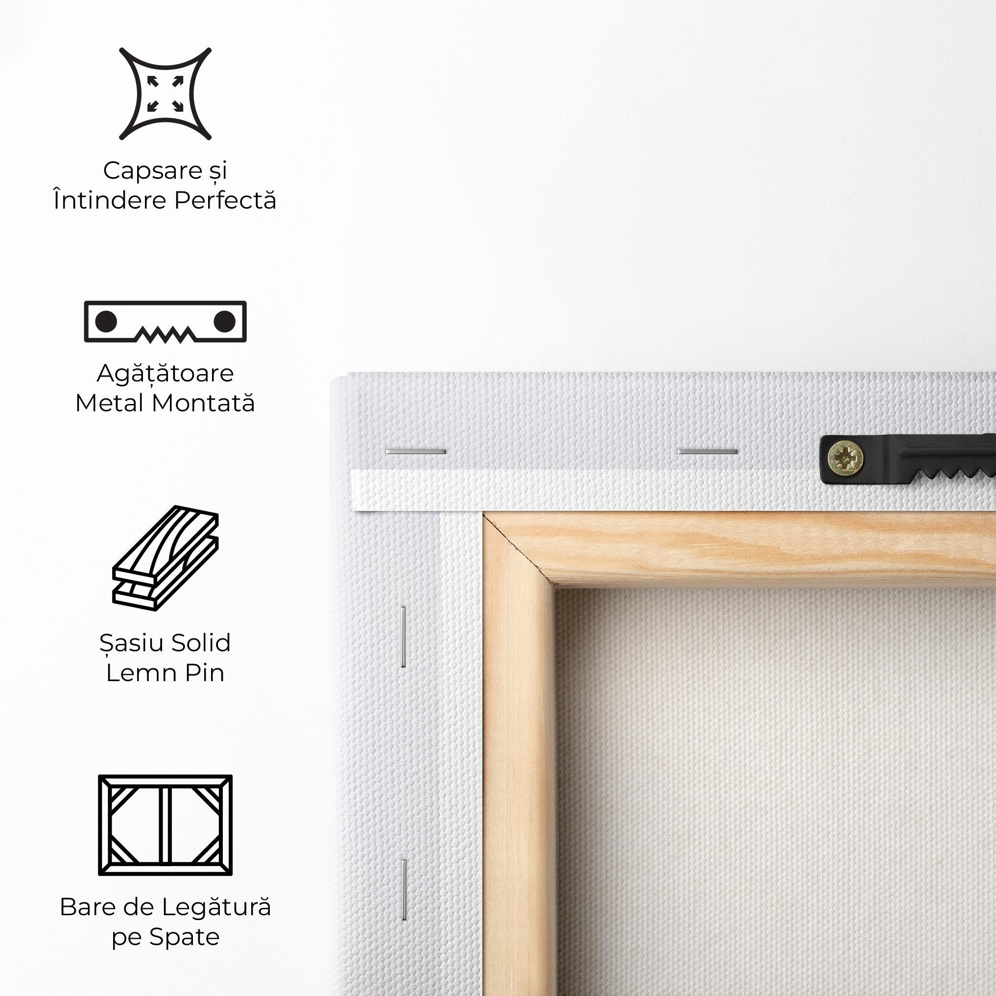 Tablou Canvas Pretty Leaf Vase mockup 5