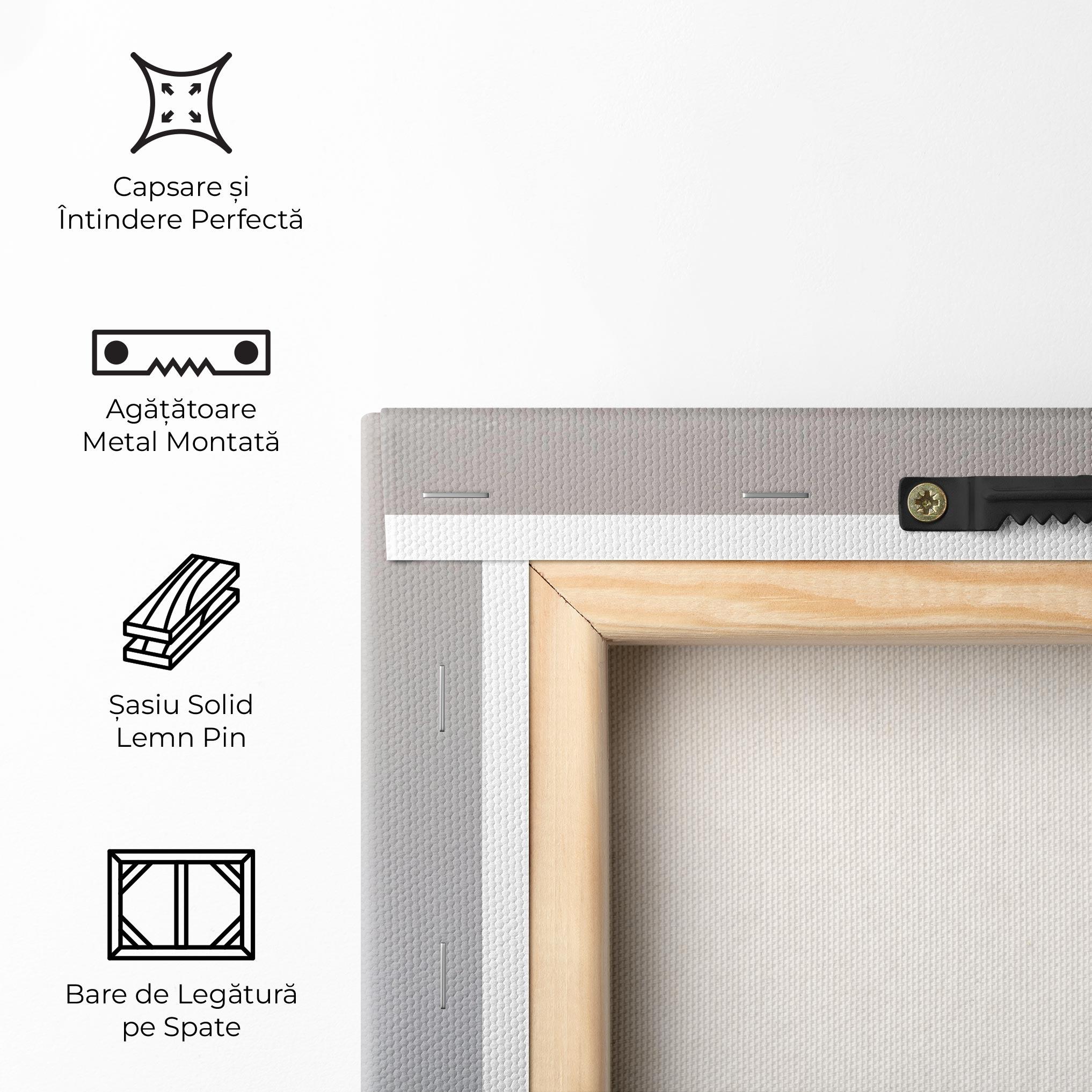 Tablou Canvas Pretty Pink Flower Vase mockup 5