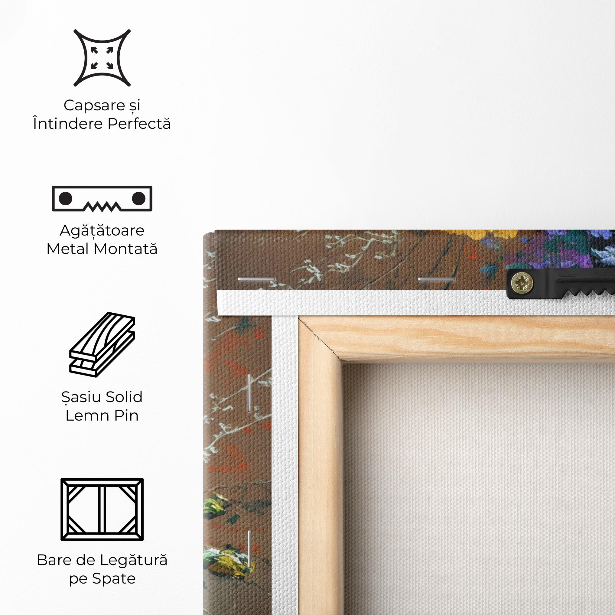 Tablou Canvas Yellow Art Vase mockup 5