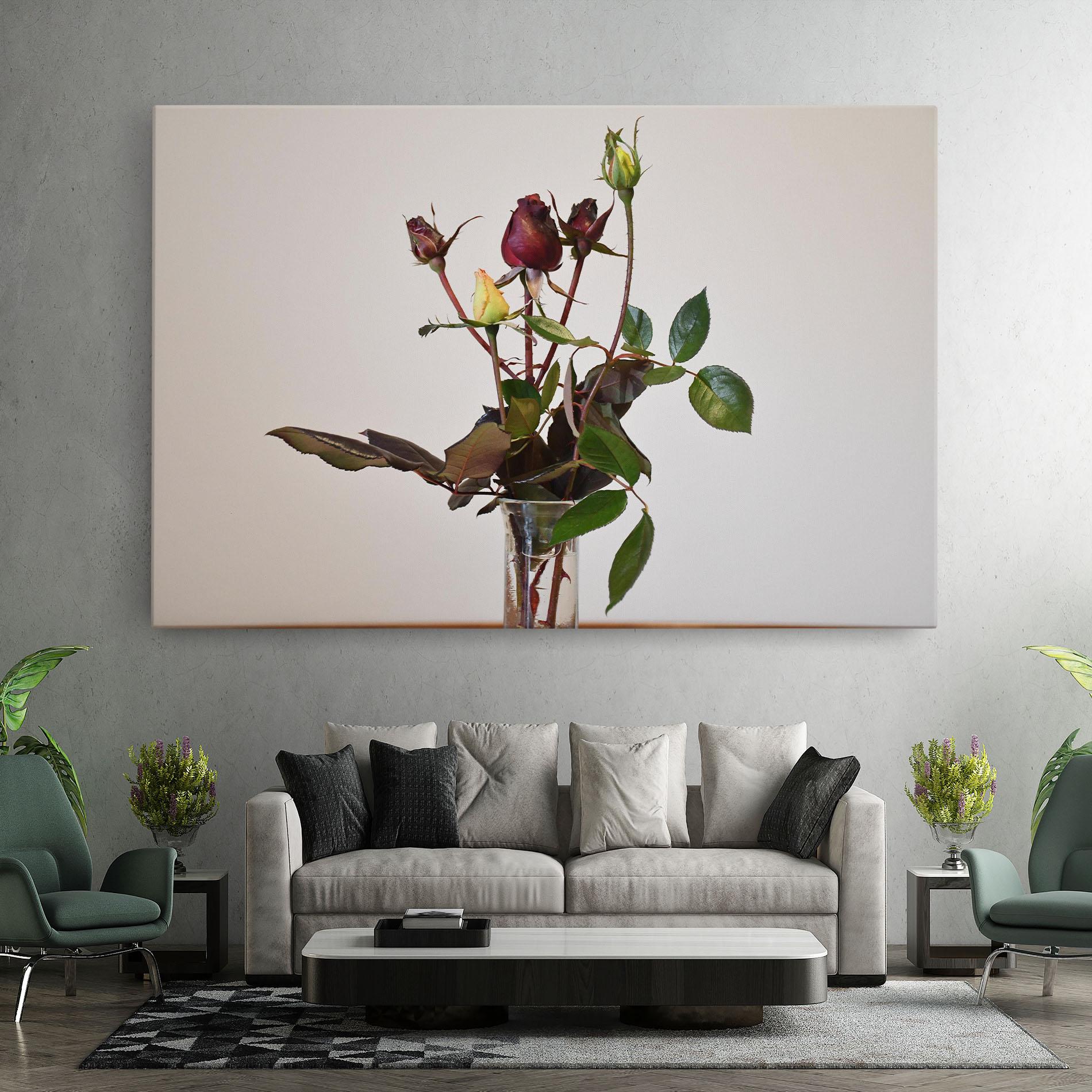 Tablou Canvas Roses Vase mockup 7