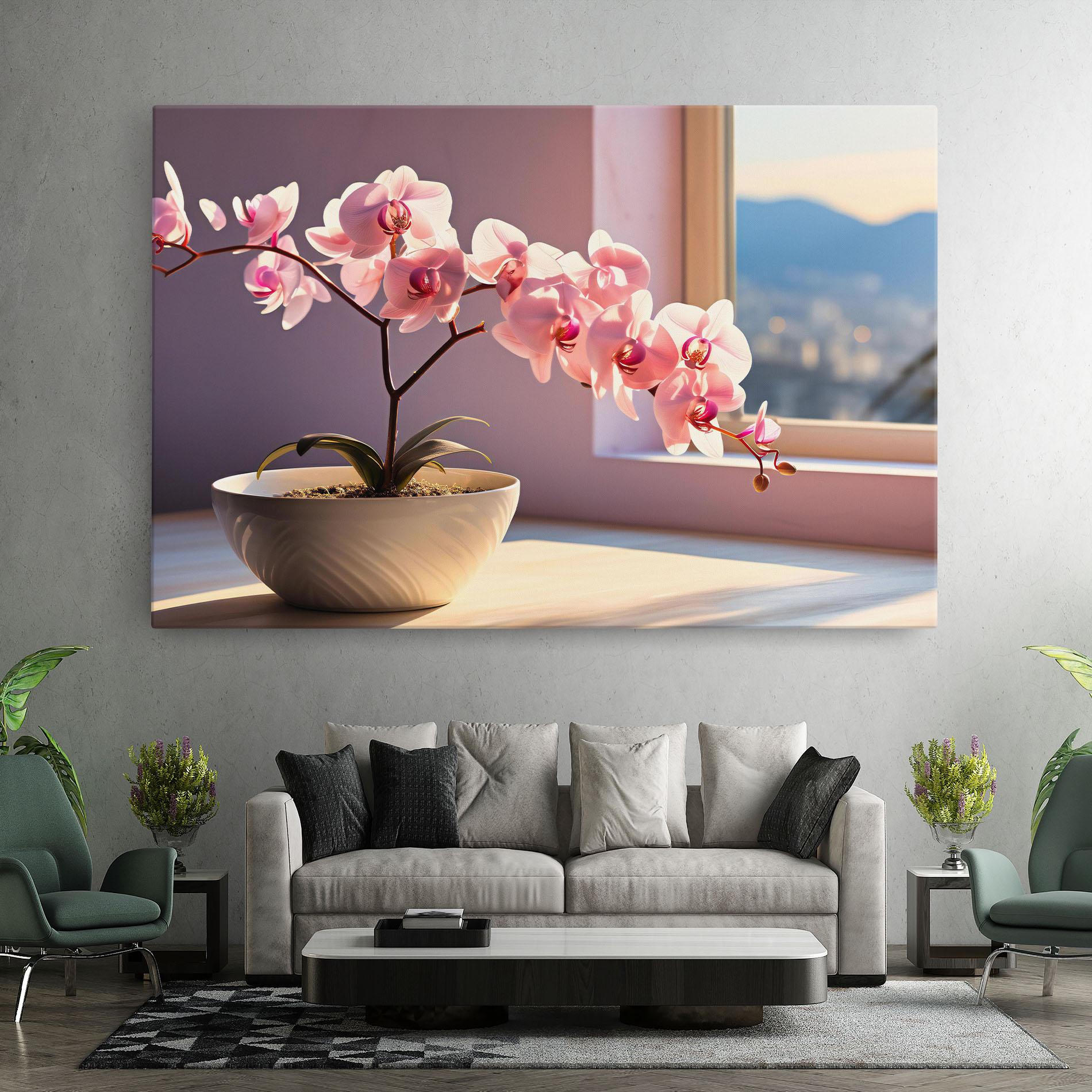 Tablou Canvas Window Vase mockup 7