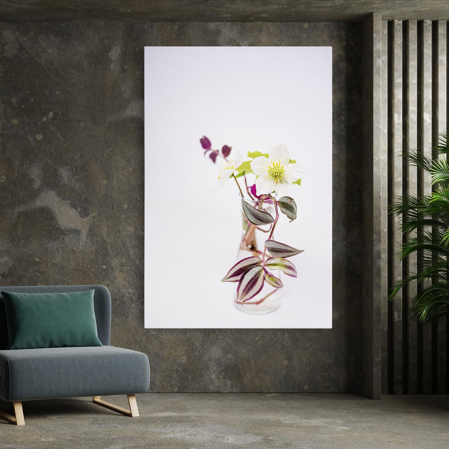 Tablou Canvas Pretty Leaf Vase mockup 7