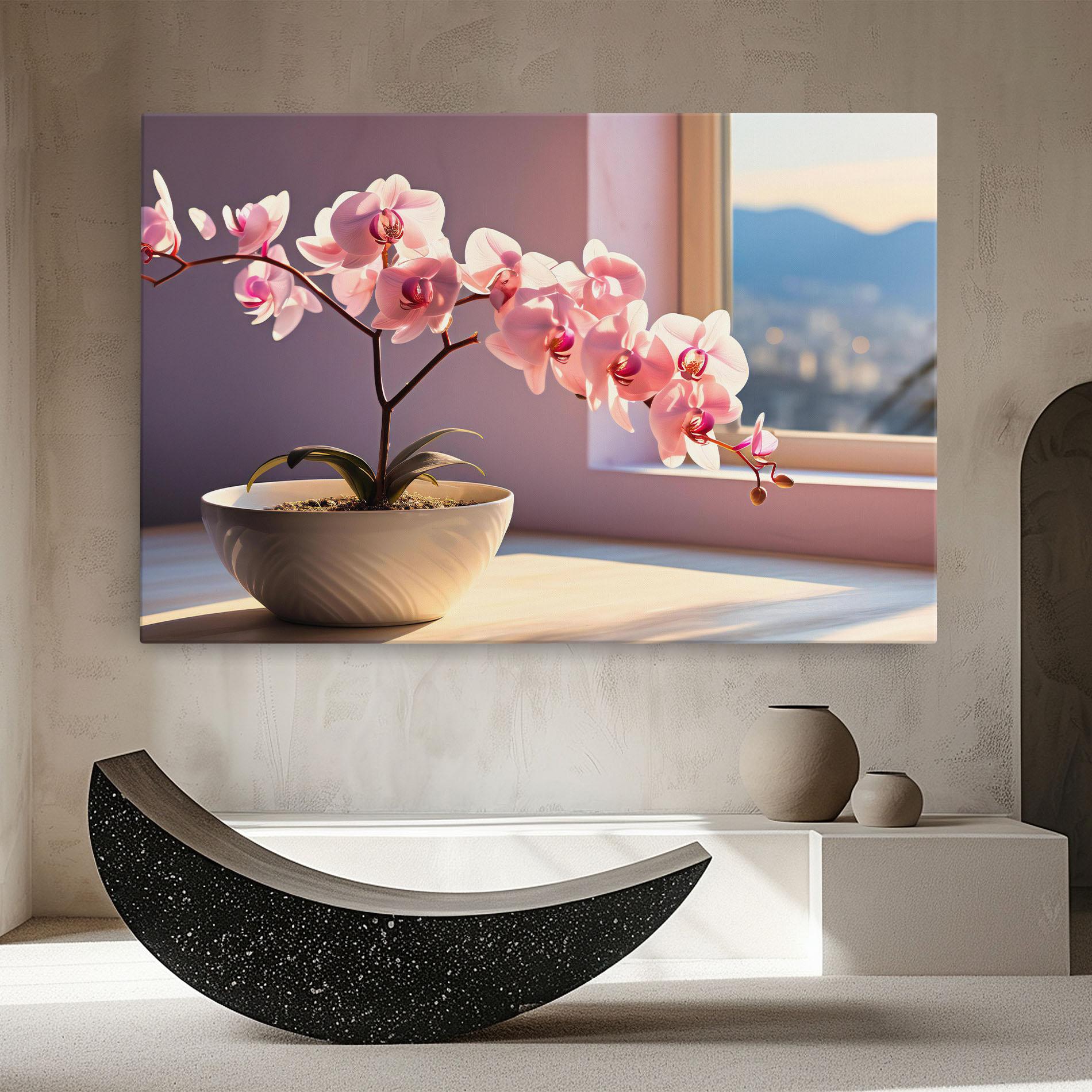 Tablou Canvas Window Vase mockup 8