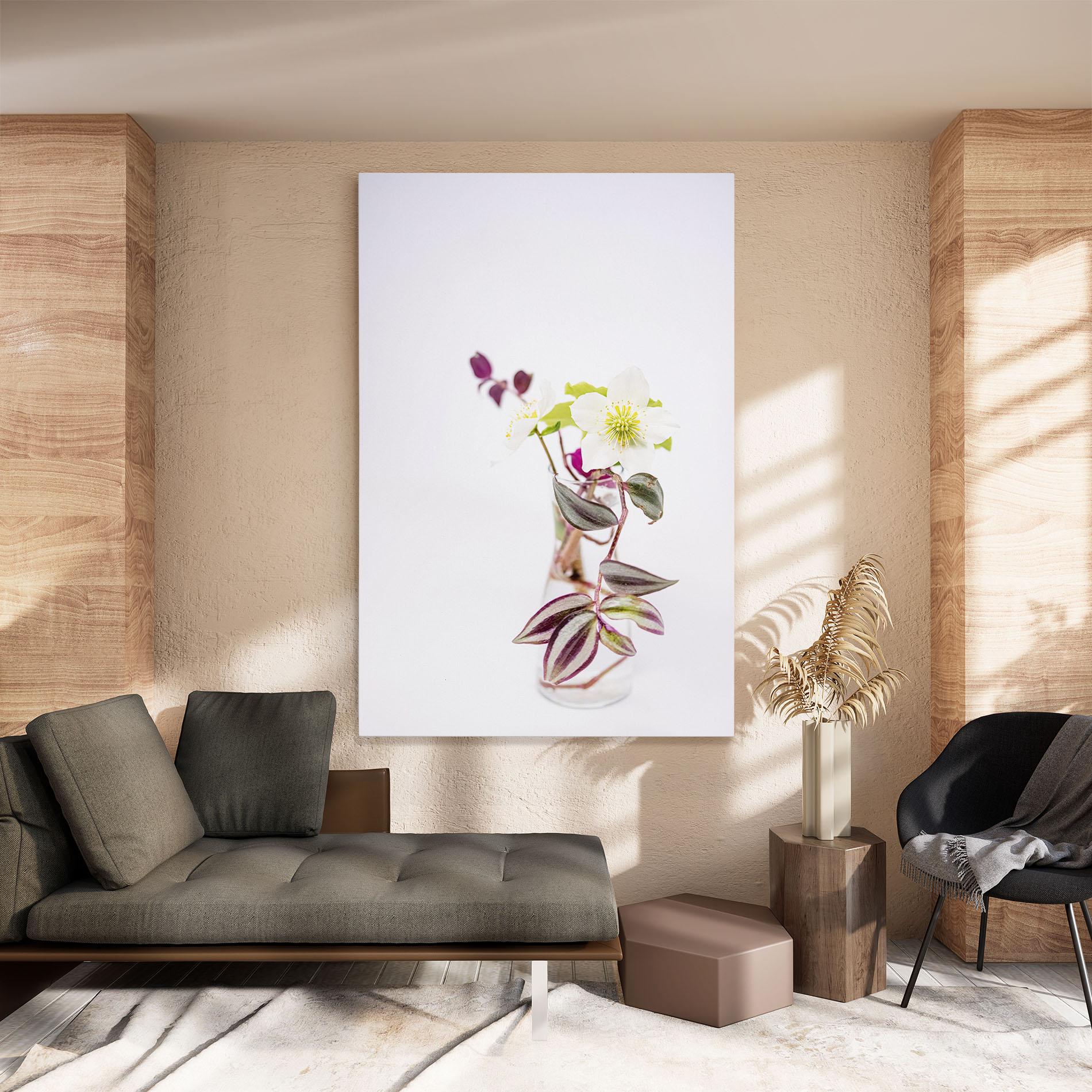 Tablou Canvas Pretty Leaf Vase mockup 8