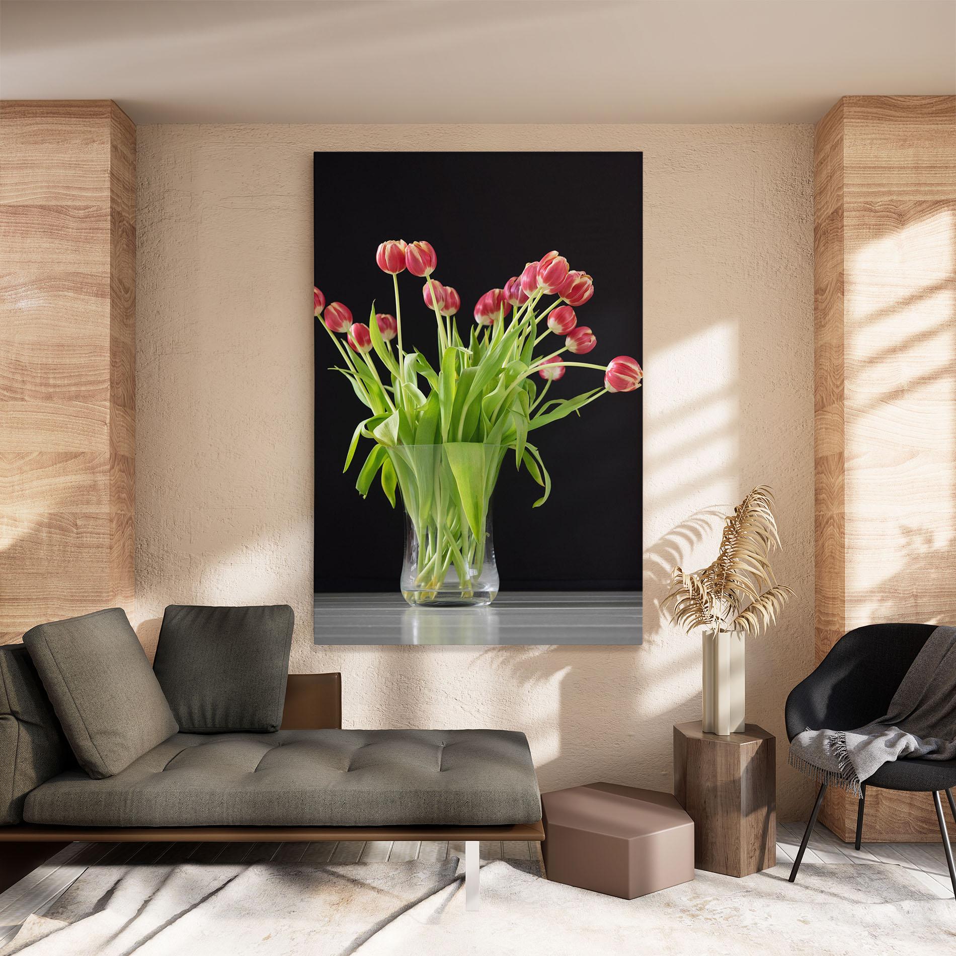 Tablou Canvas Tiny Tulips Vase mockup 8
