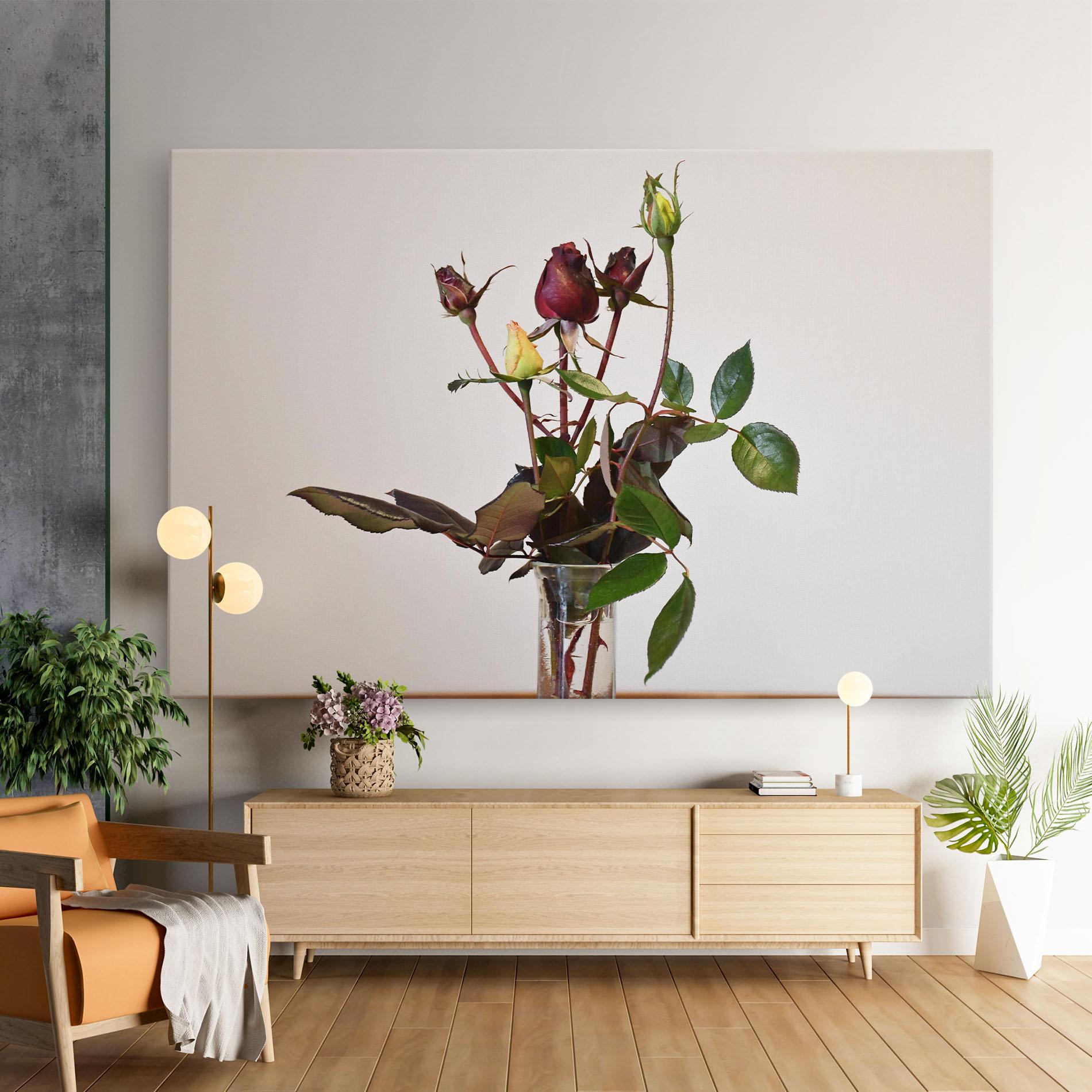 Tablou Canvas Roses Vase mockup 9
