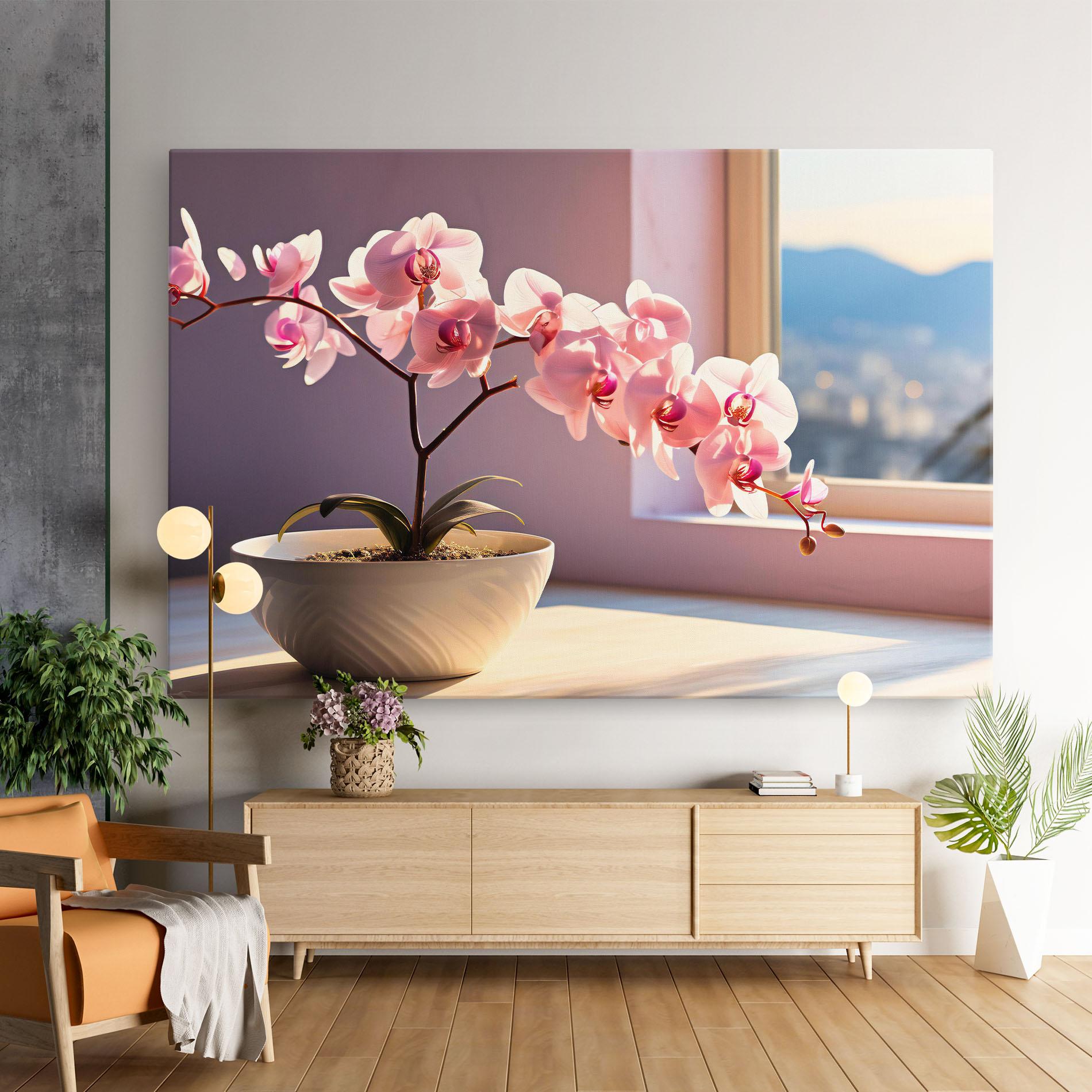 Tablou Canvas Window Vase mockup 9