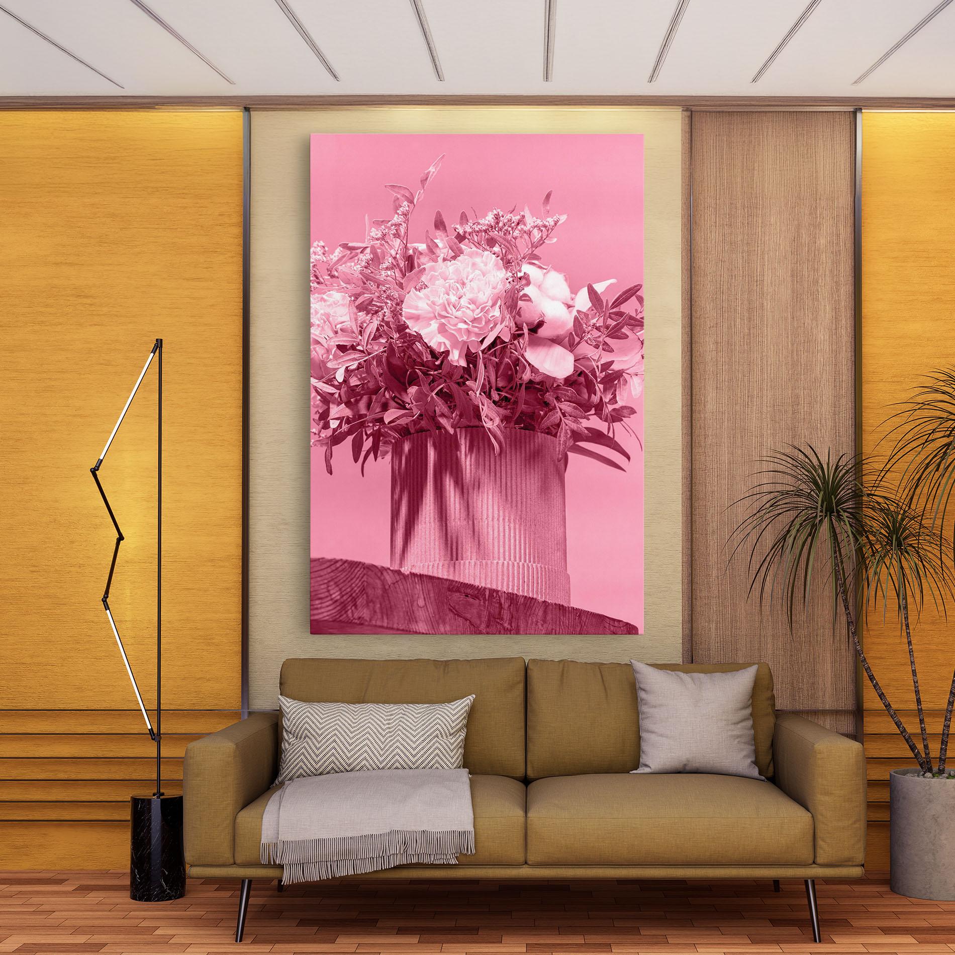 Tablou Canvas Pink Light Vase mockup 9