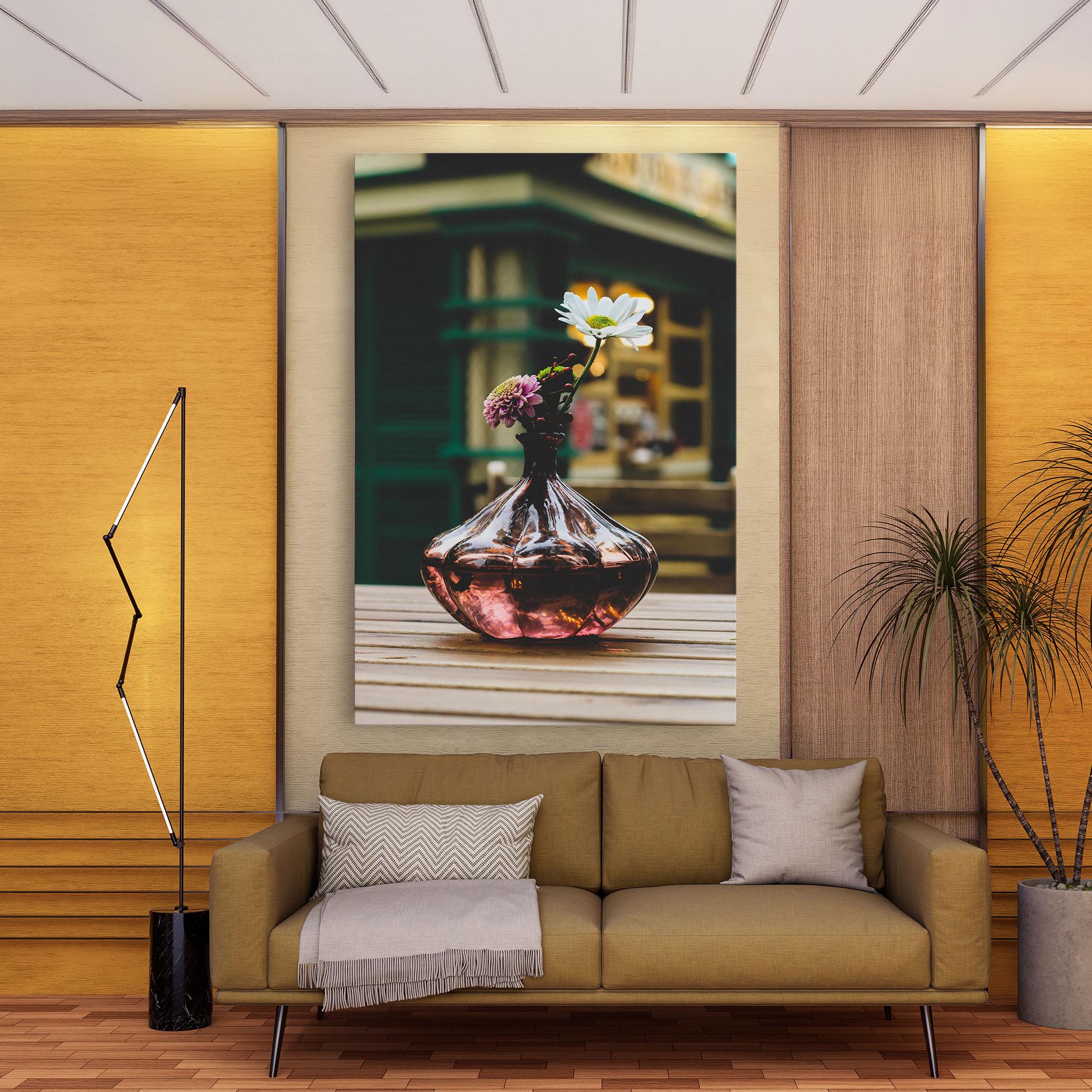 Tablou Canvas Pink Vase Flower mockup 9