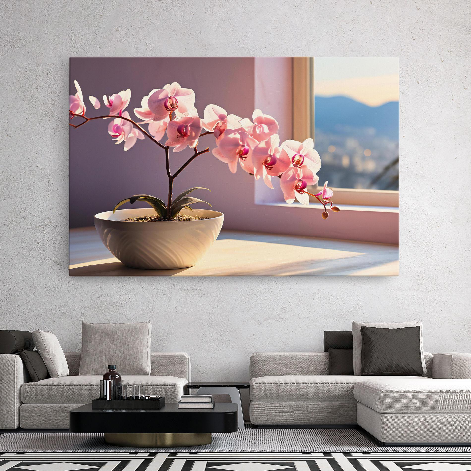 Tablou Canvas Window Vase mockup 2