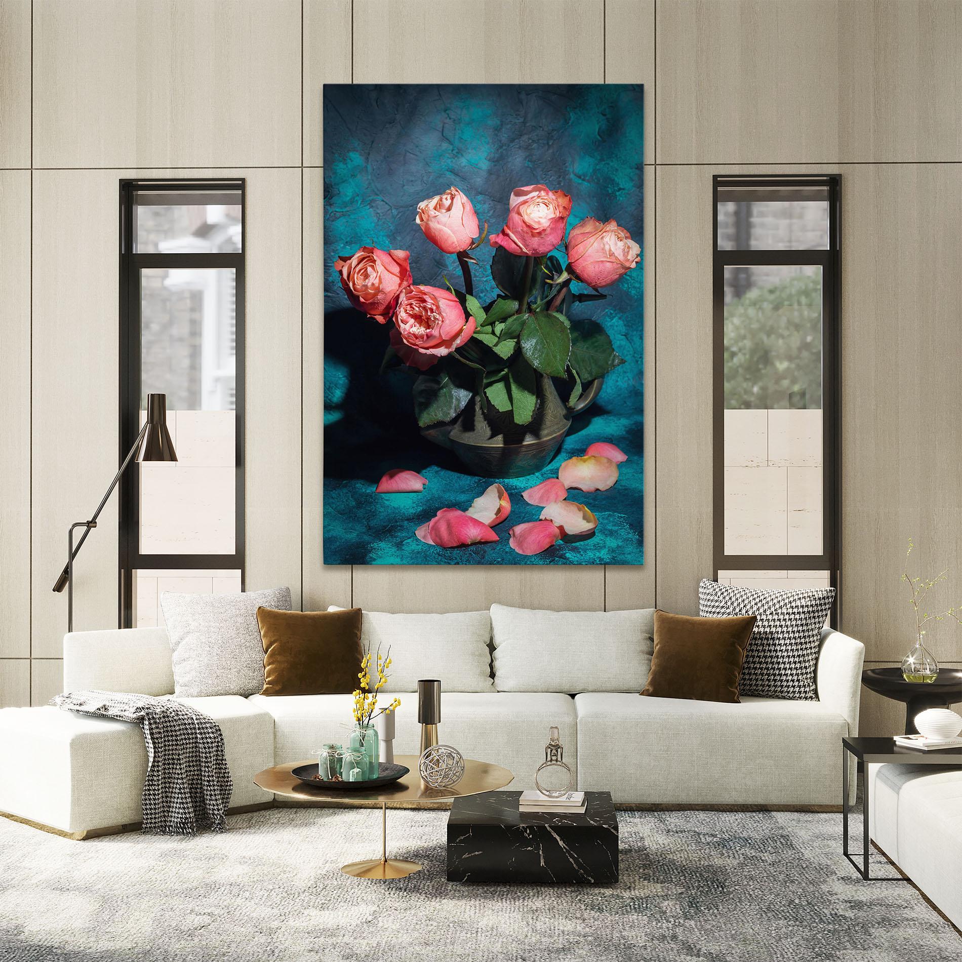 Tablou Canvas Bouquet Roses Vase mockup 2