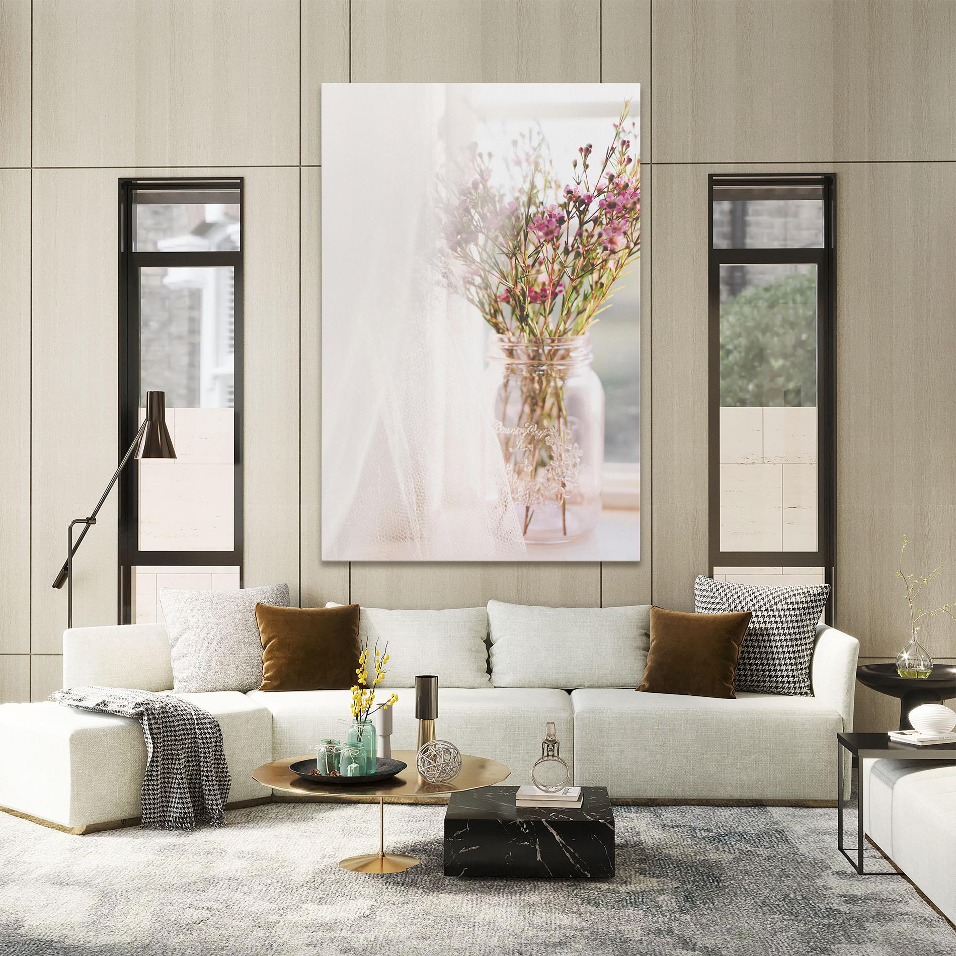 Tablou Canvas Field Flowers Vase mockup 2