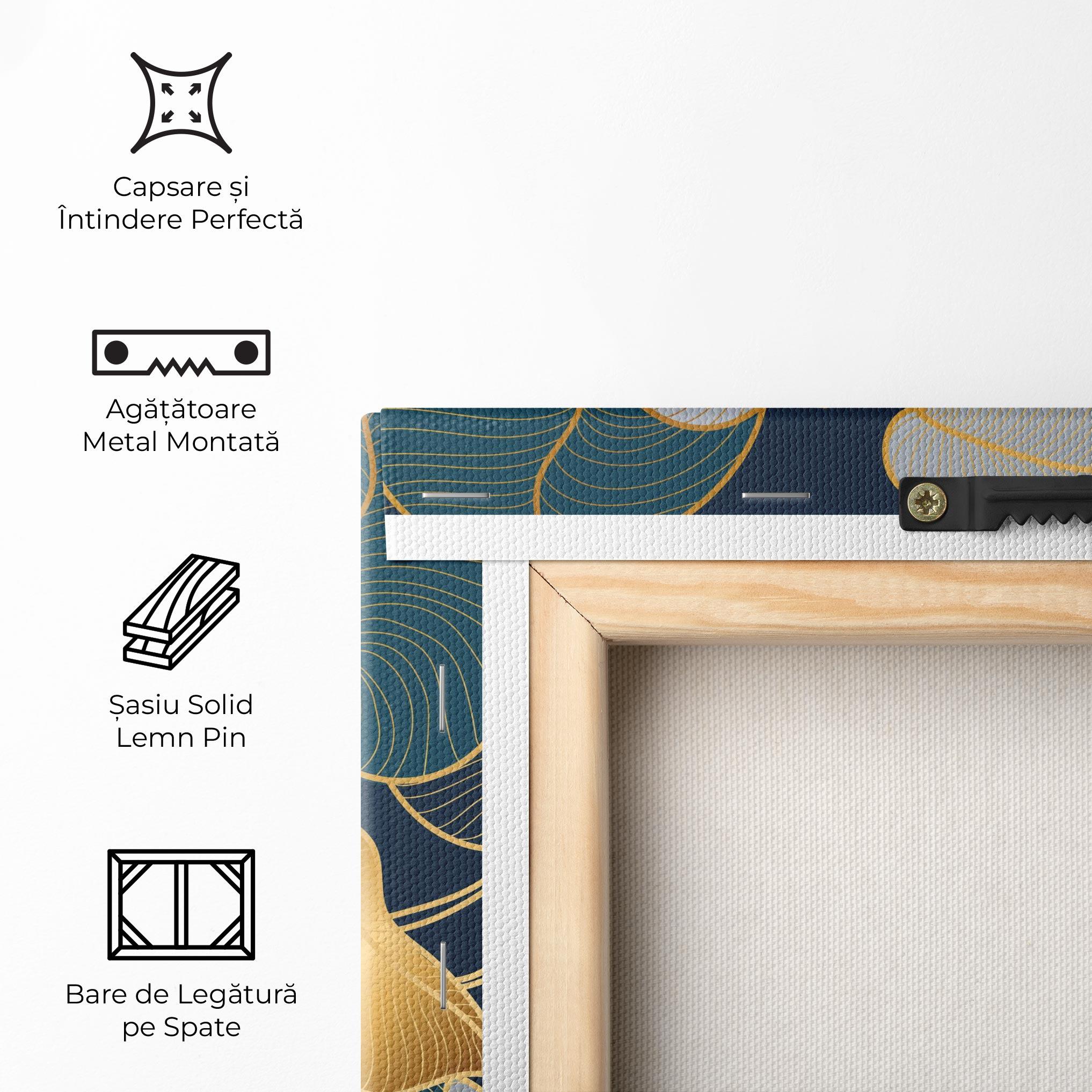 Tablou Canvas Golden Leaves mockup 5