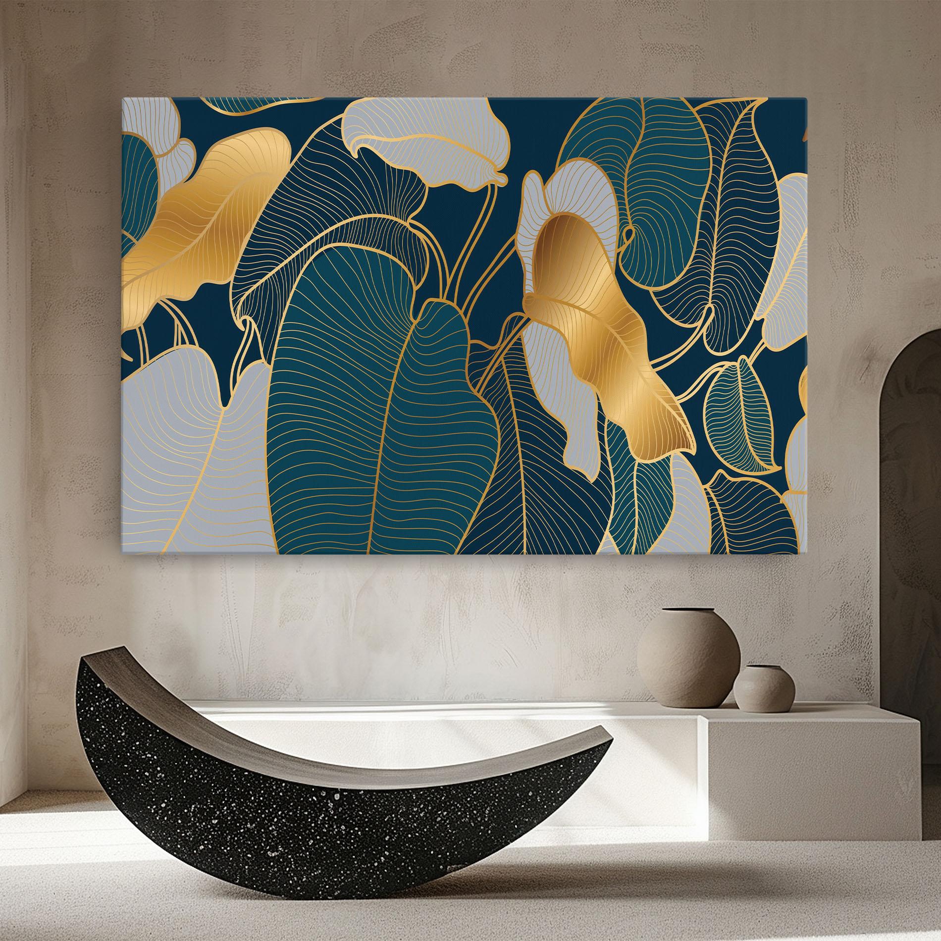 Tablou Canvas Golden Leaves mockup 8