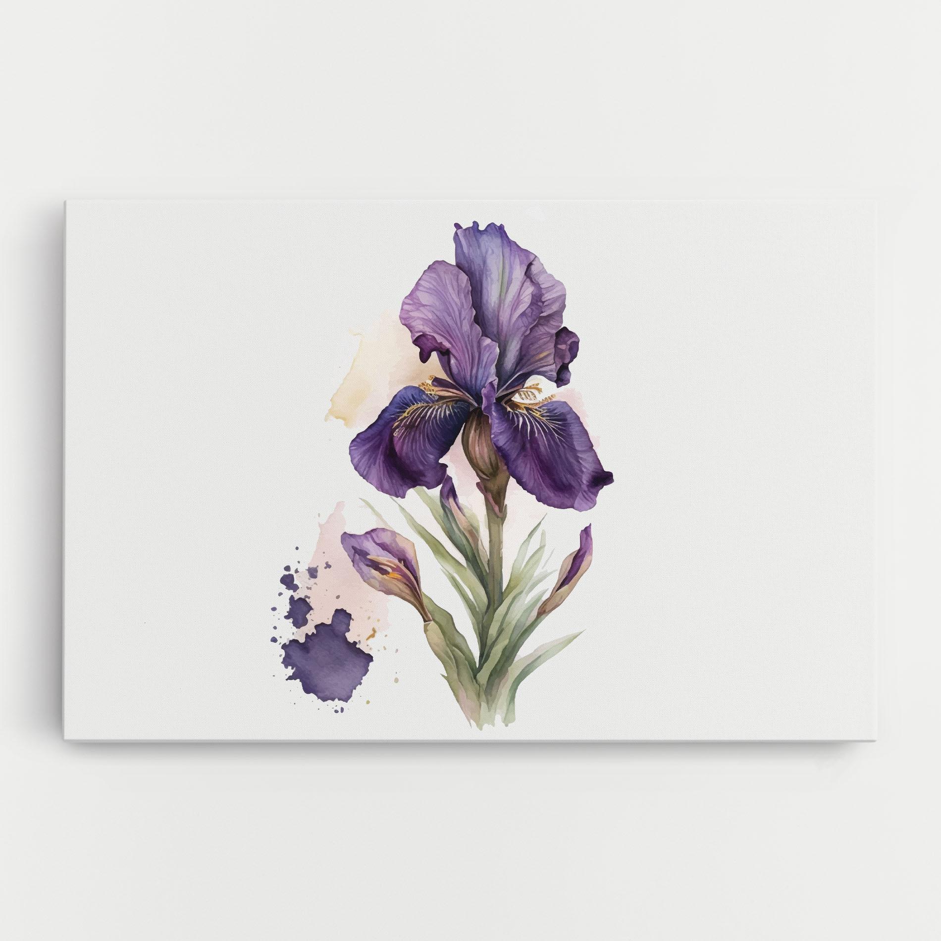 Tablou Canvas Beautiful Purple Iris mockup 0