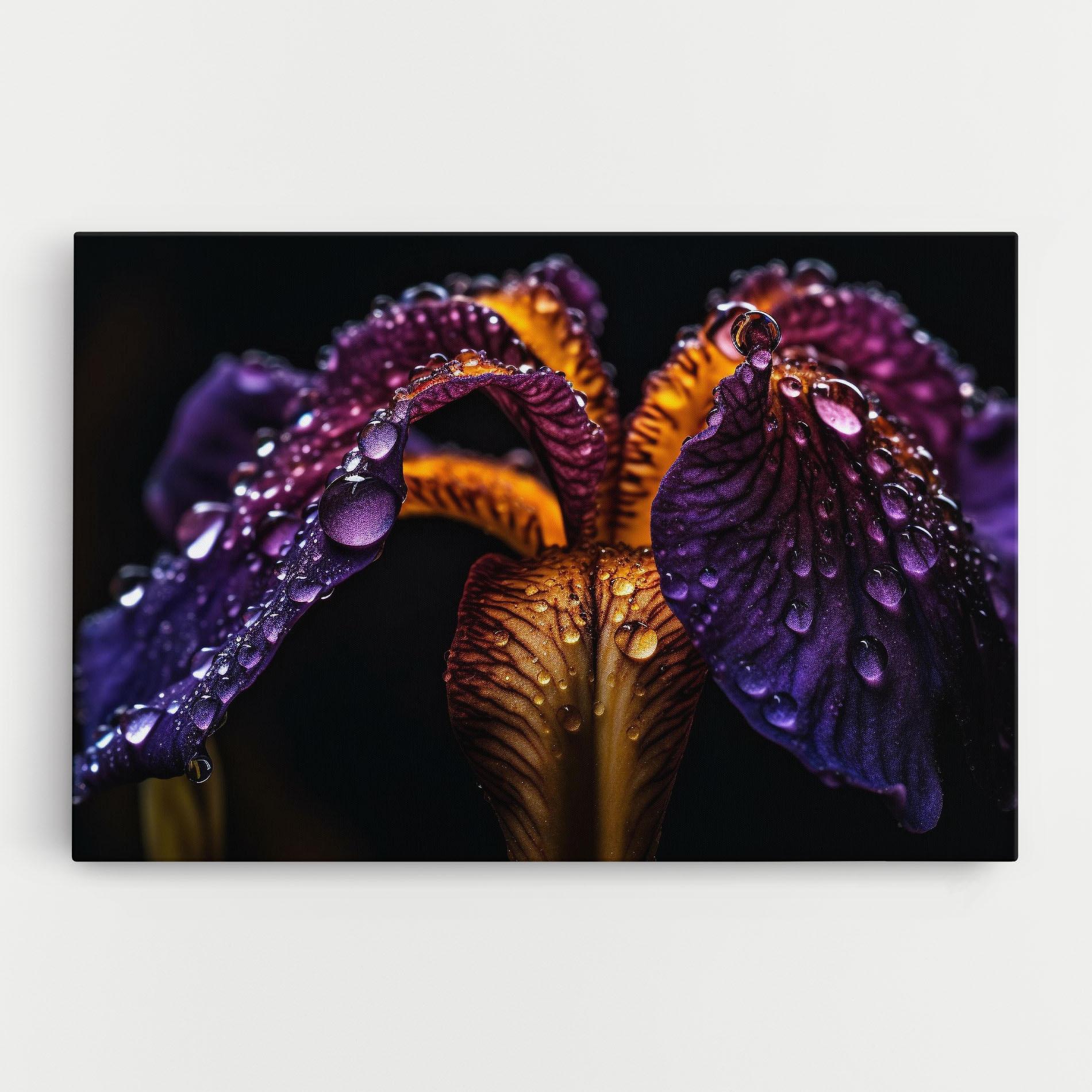 Tablou Canvas Dark Iris After Rain mockup 0