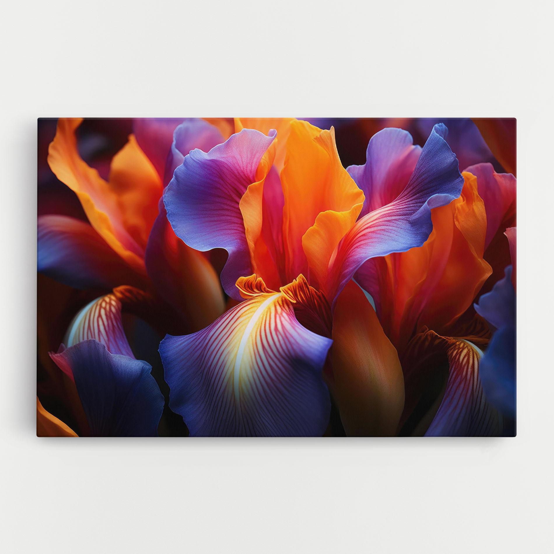 Tablou Canvas Orange Purple Iris mockup 0