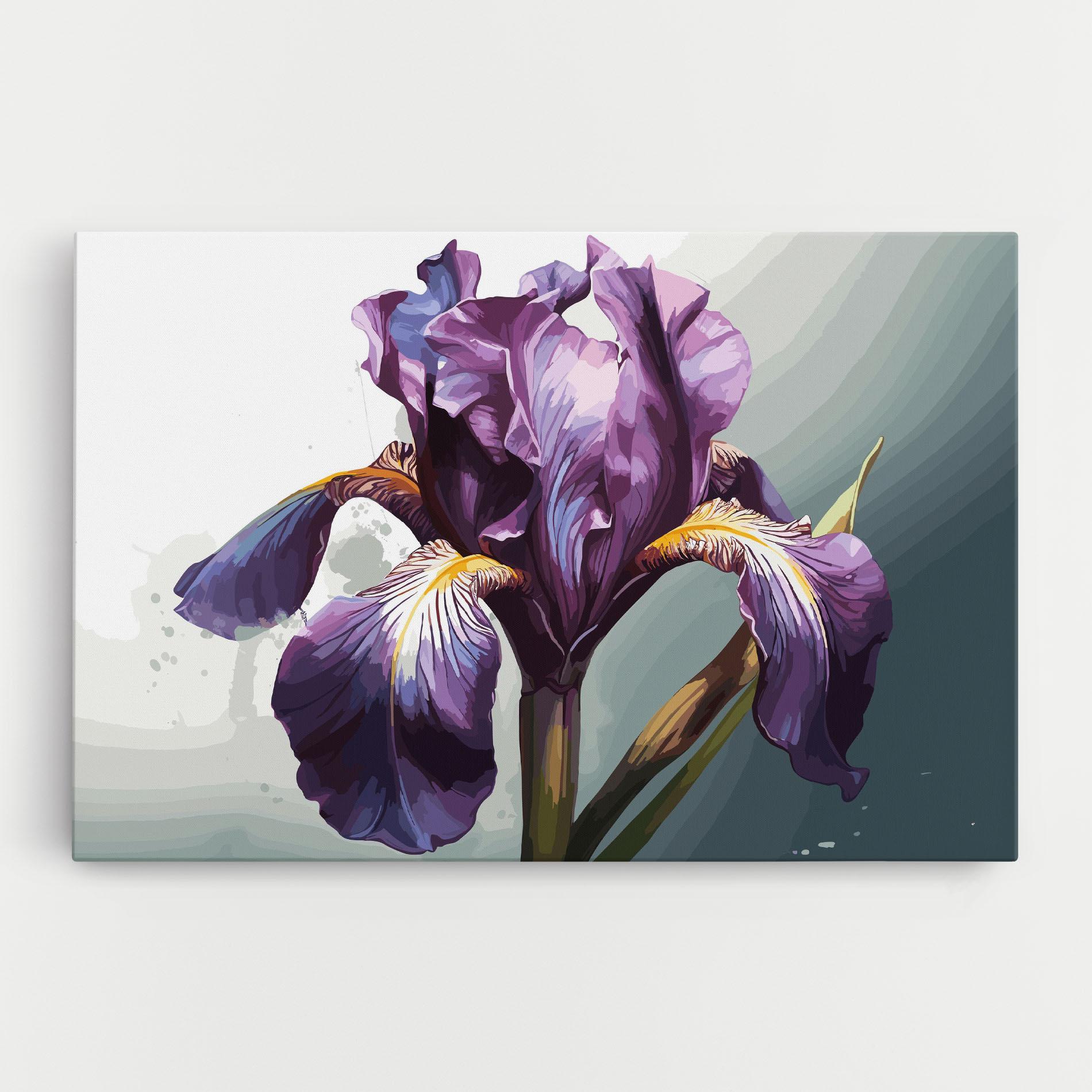 Tablou Canvas Purple Blue Iris mockup 0