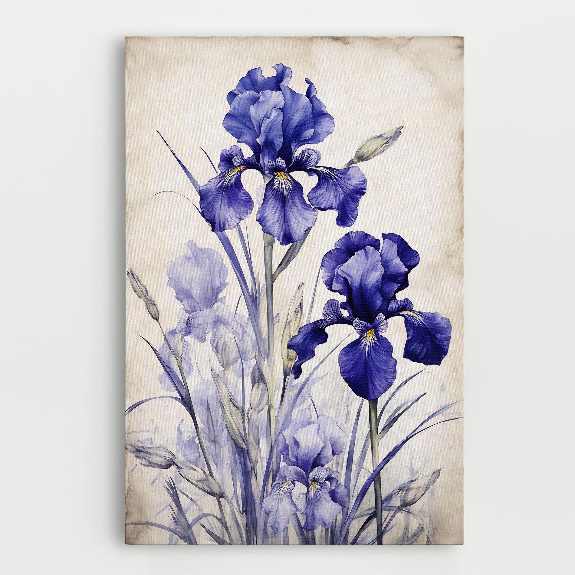 Tablou Canvas Irises Painting mockup 0