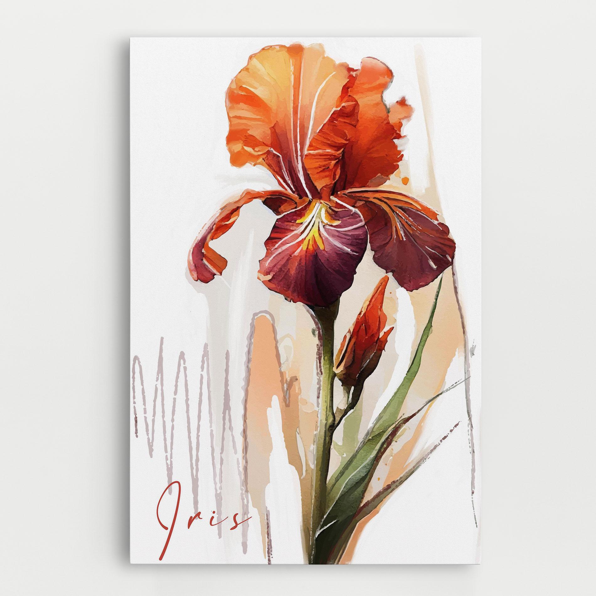 Tablou Canvas Orange Iris mockup 0