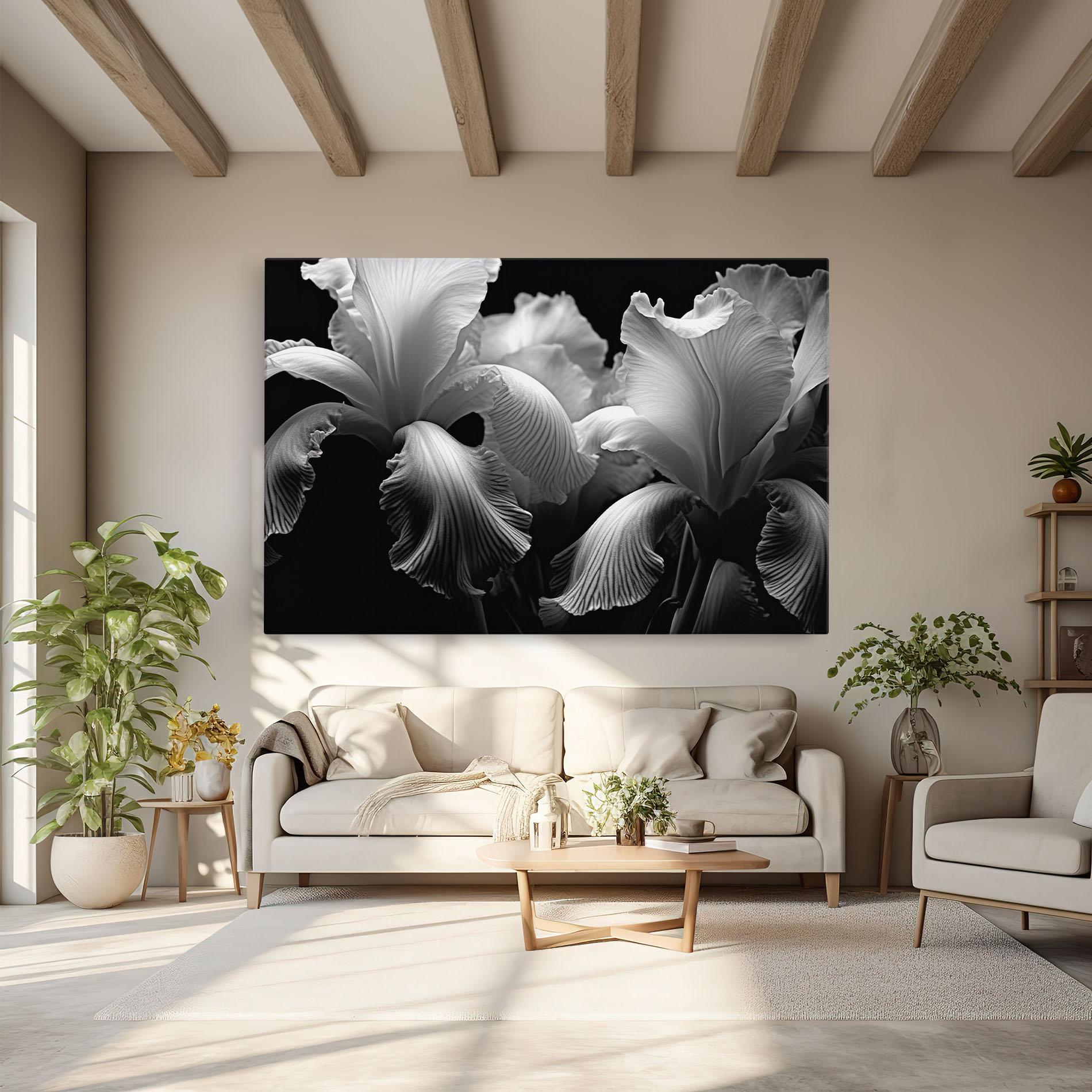 Tablou Canvas Grey Iris mockup 6