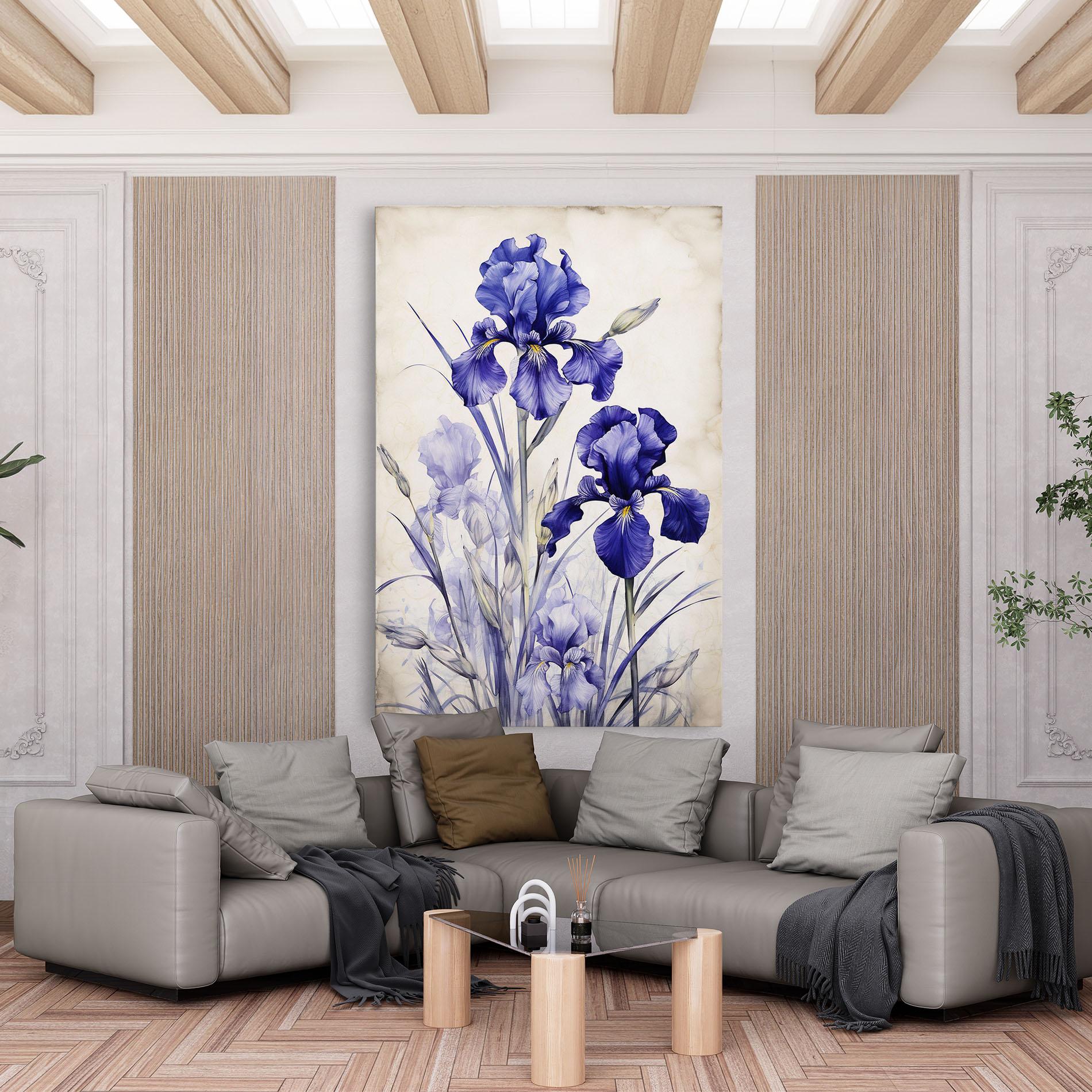 Tablou Canvas Irises Painting mockup 6
