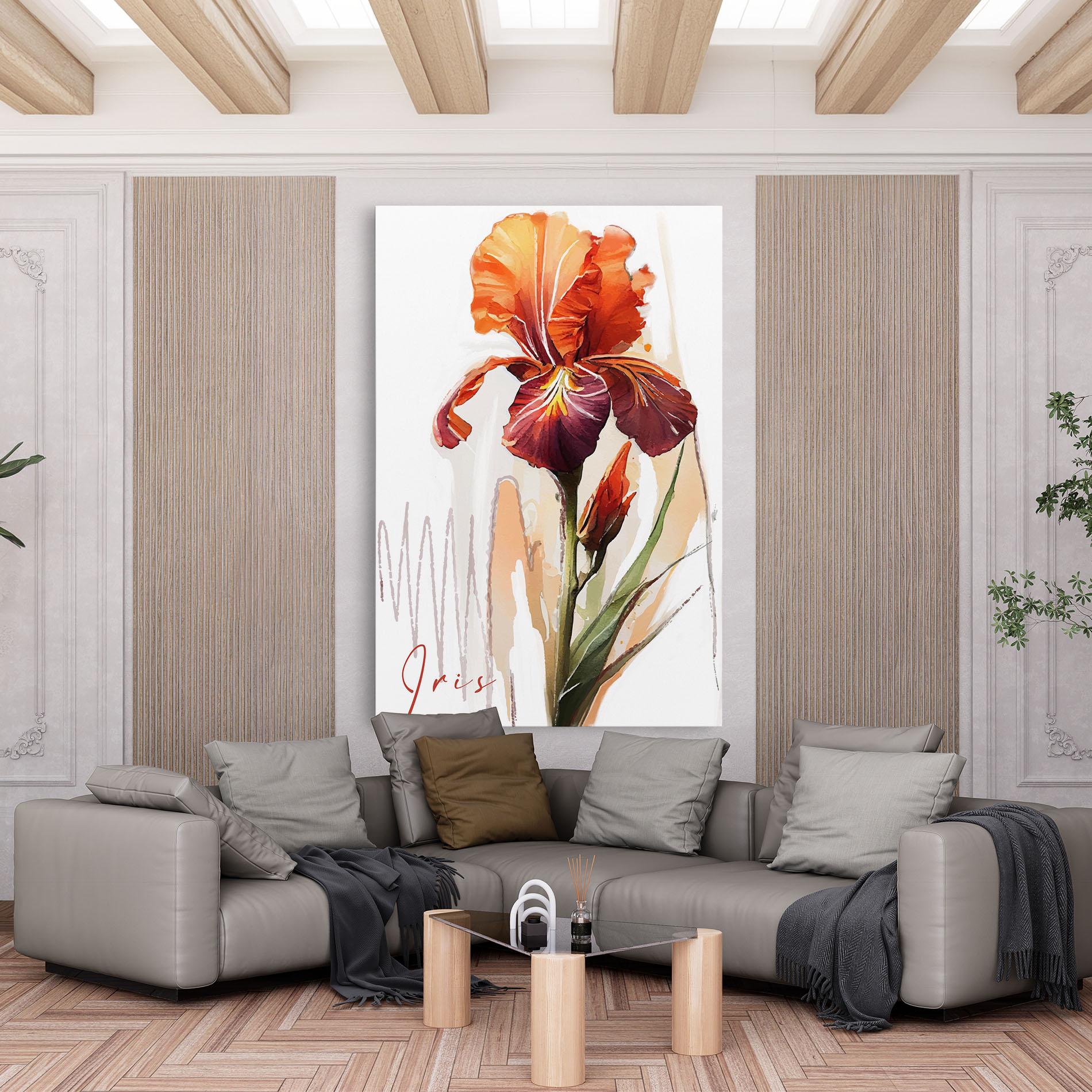 Tablou Canvas Orange Iris mockup 6
